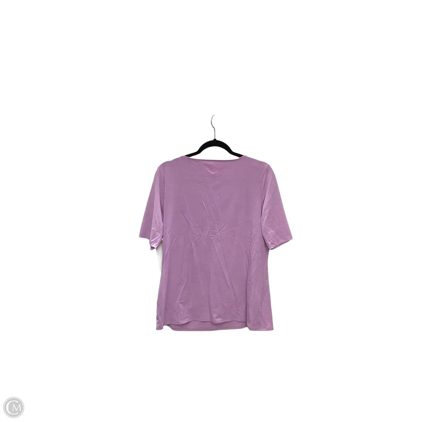 Top Short Sleeve Basic By Chicos In Purple, Size: 2