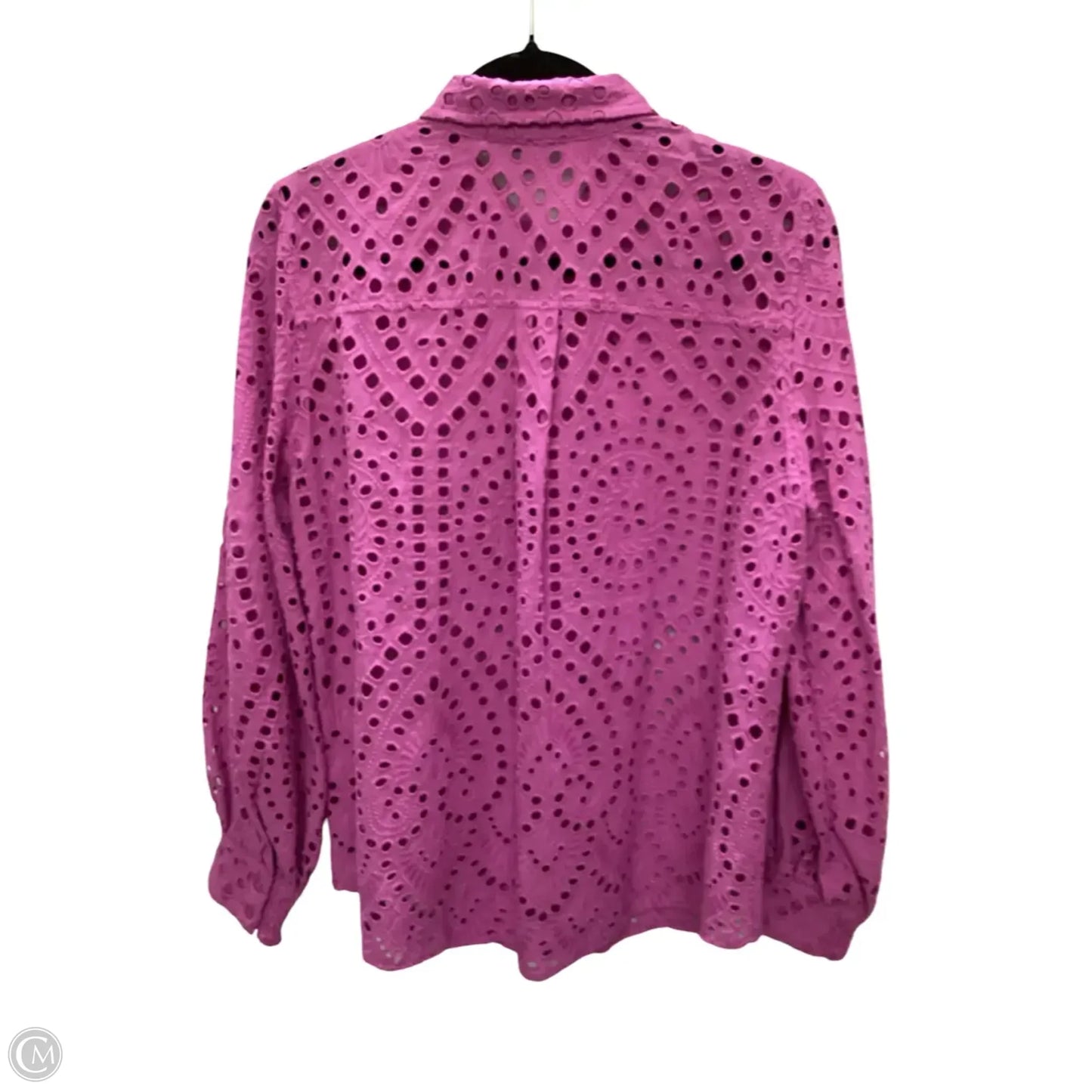Blouse Long Sleeve By Chicos In Purple, Size: 8