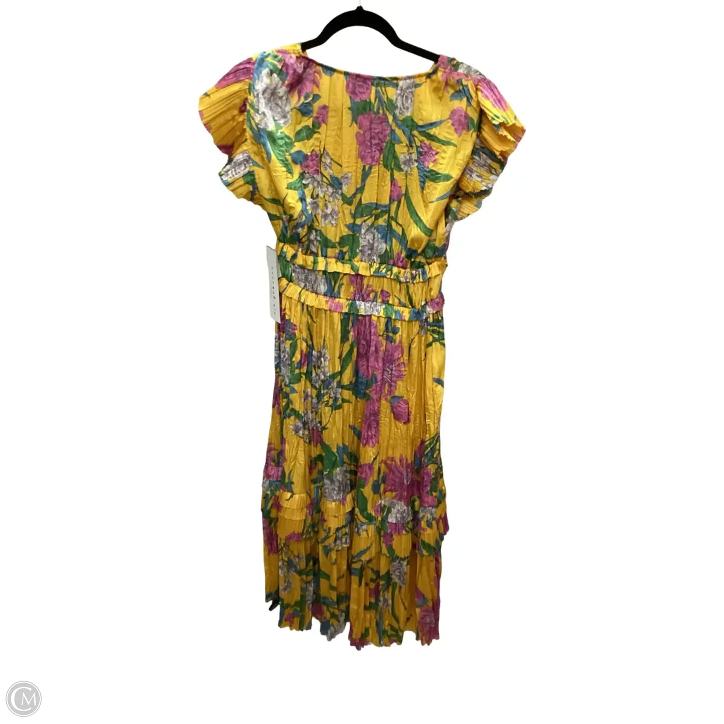 Dress Casual Midi By Current Air In Yellow, Size: Xs