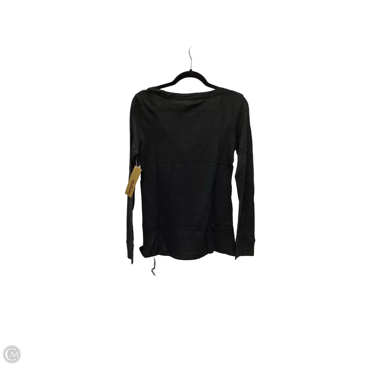 Designer Blouse Long Sleeve By Line & Dot In Black, Size: L