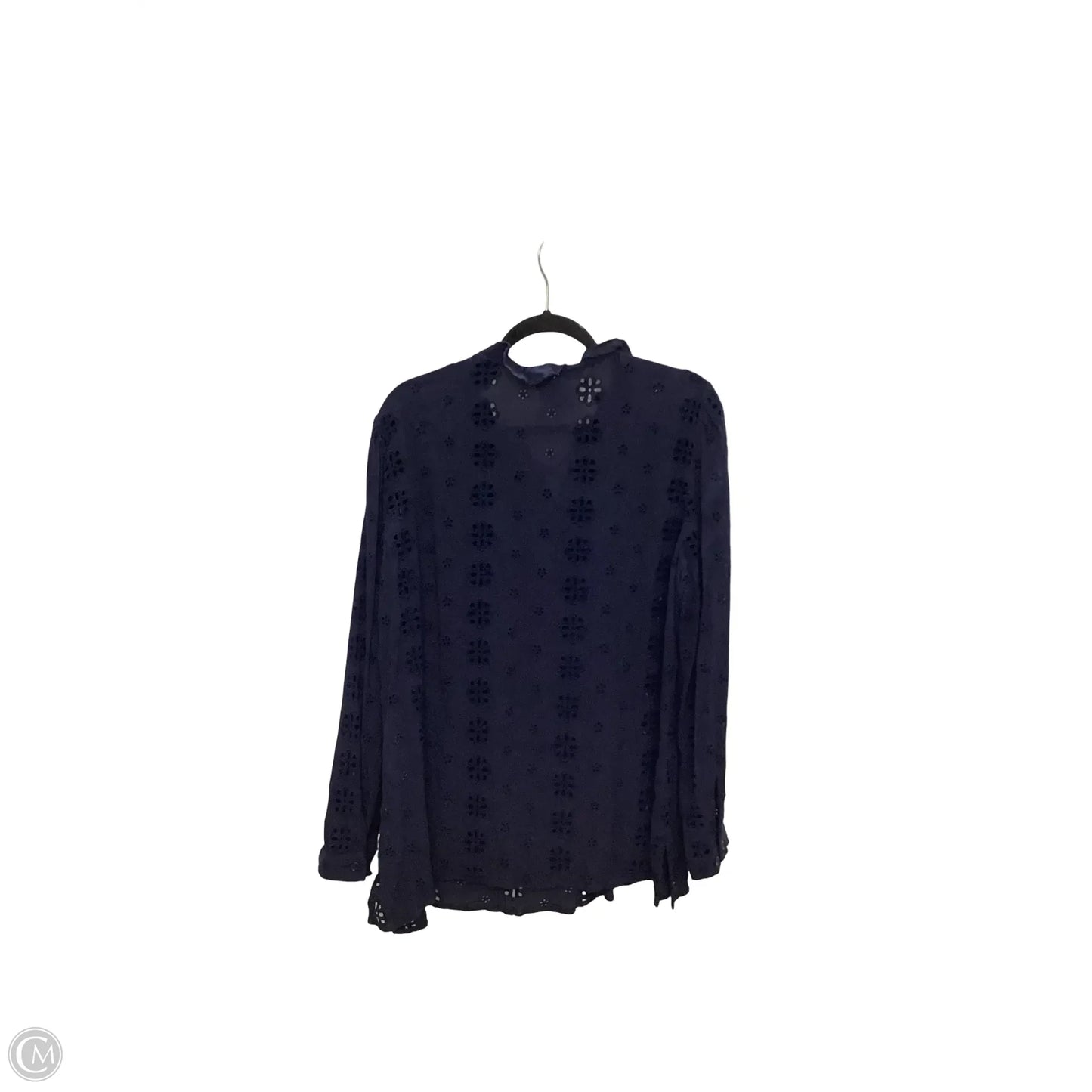 Blouse Long Sleeve By Chicos In Blue, Size: L
