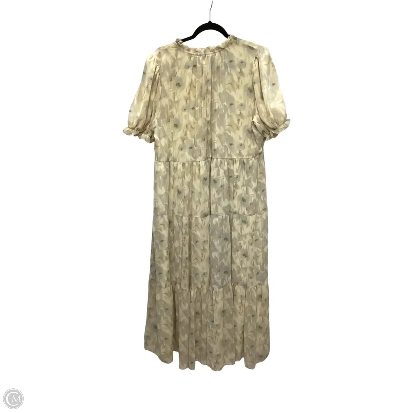 Dress Casual Maxi By Polygram In Beige, Size: 1x