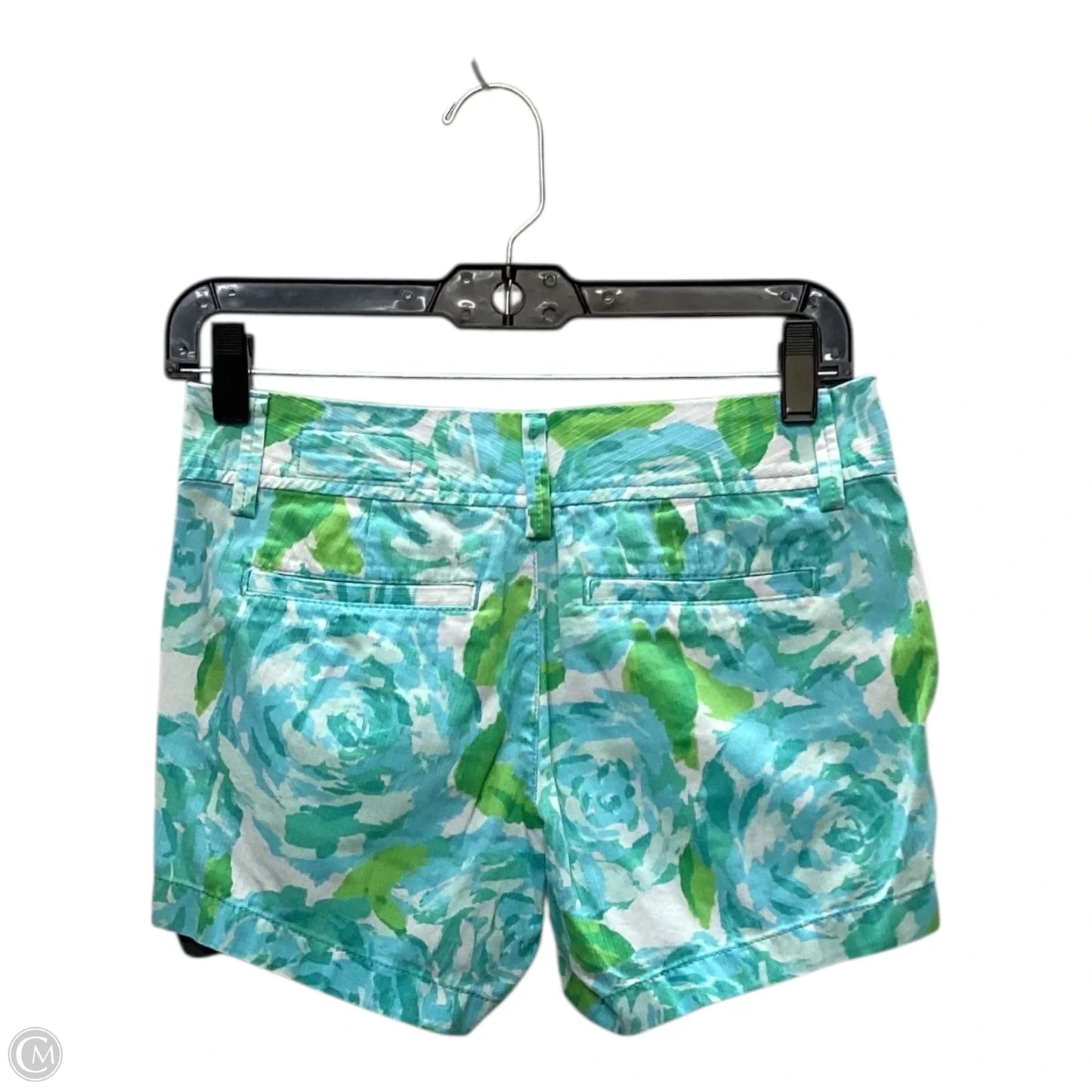 Shorts Designer By Lilly Pulitzer In Blue & Green, Size: 0