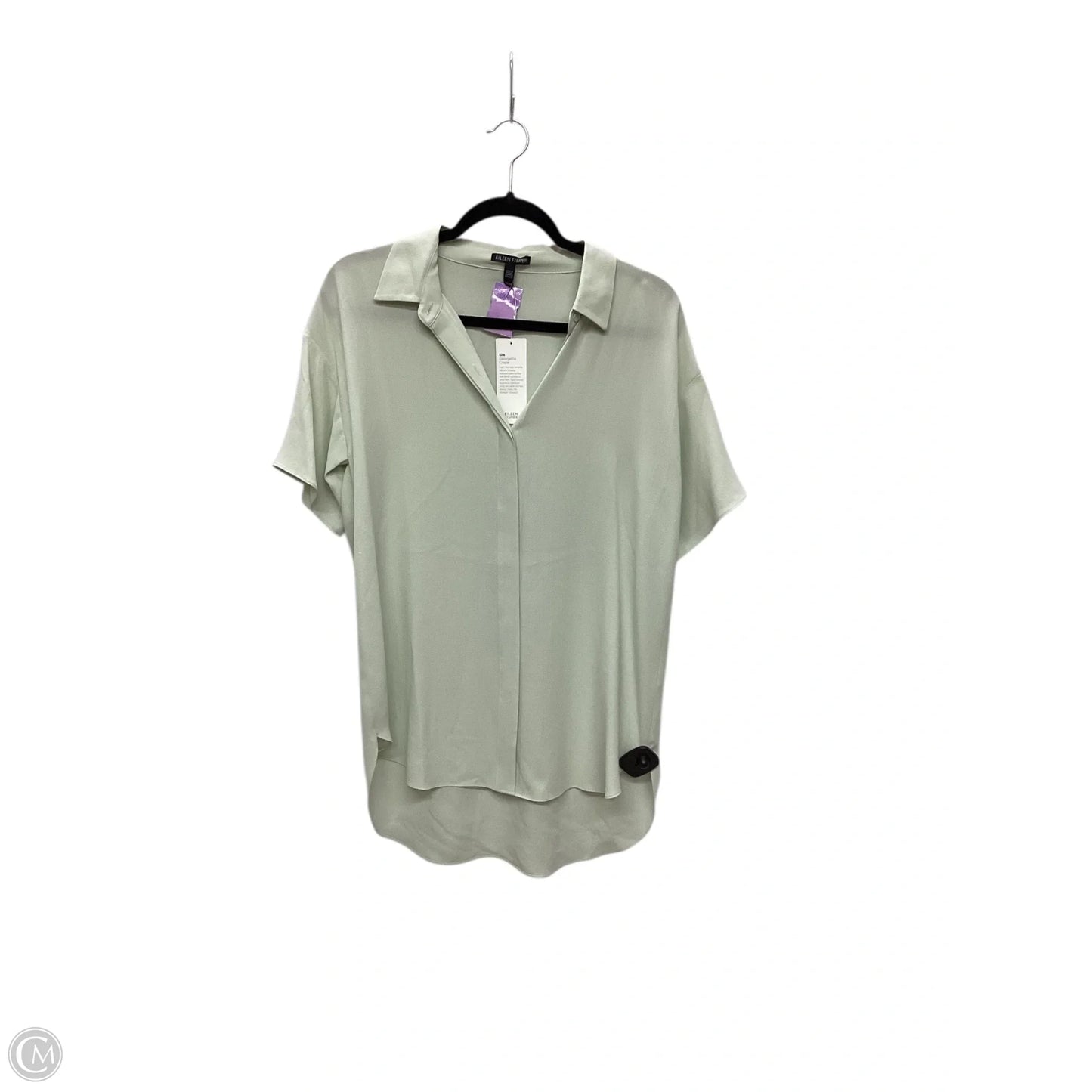 Tunic Short Sleeve By Eileen Fisher In Green, Size: Xs
