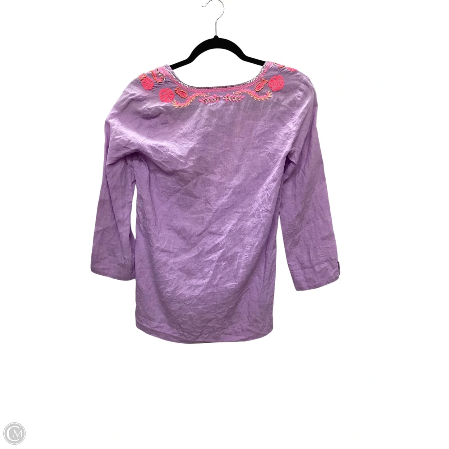 Top Long Sleeve Designer By Lilly Pulitzer In Purple, Size: Xxs
