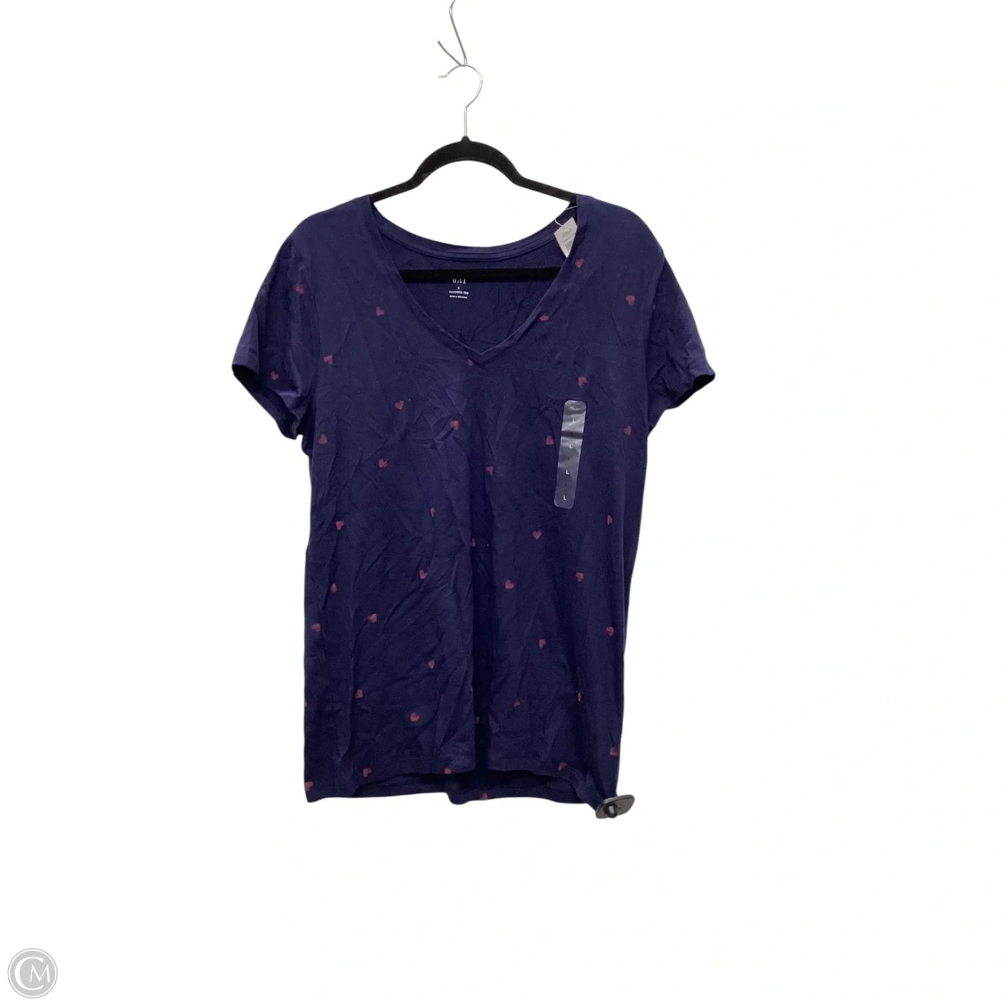 Top Short Sleeve By Gap In Blue, Size: L