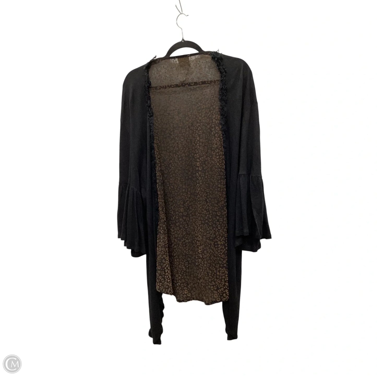 Kimono By Clothes Mentor In Black, Size: Osfm