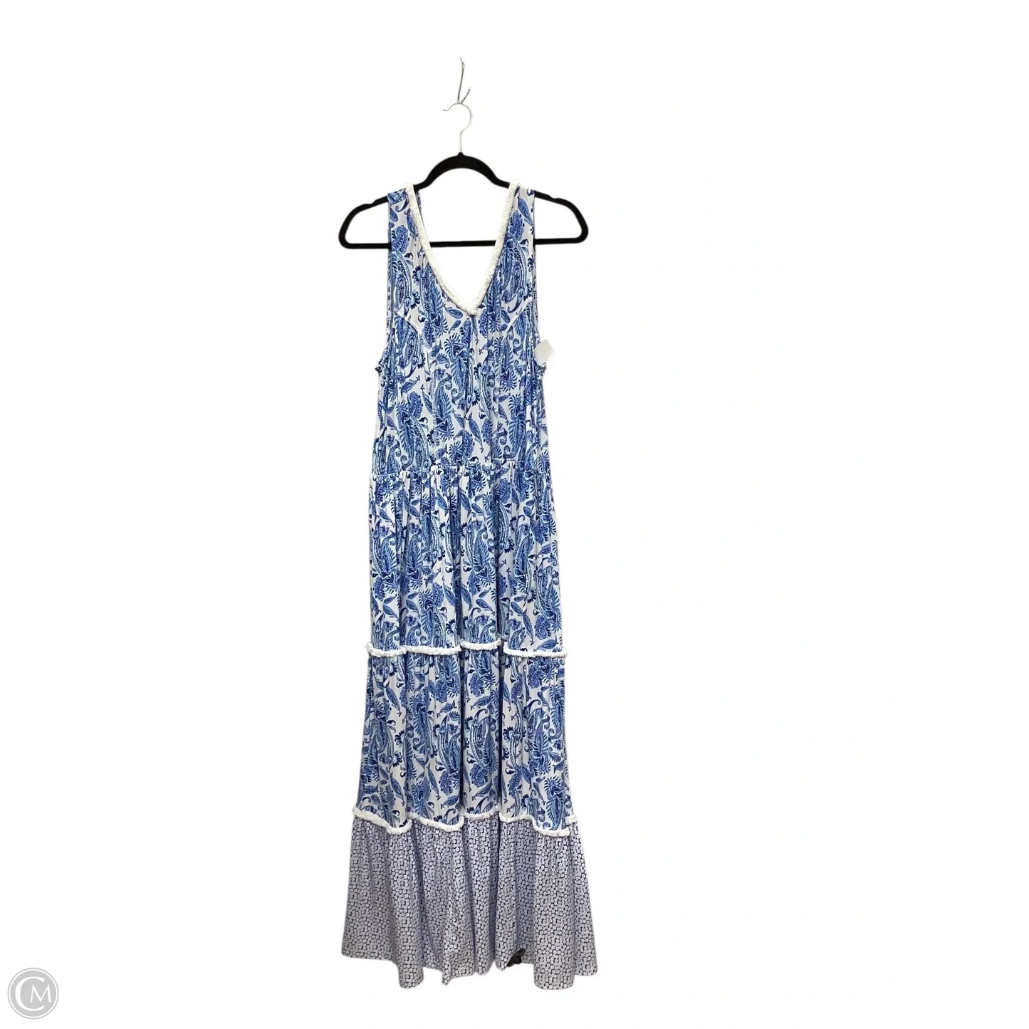 Dress Casual Maxi By Cmb In Blue, Size: Xl