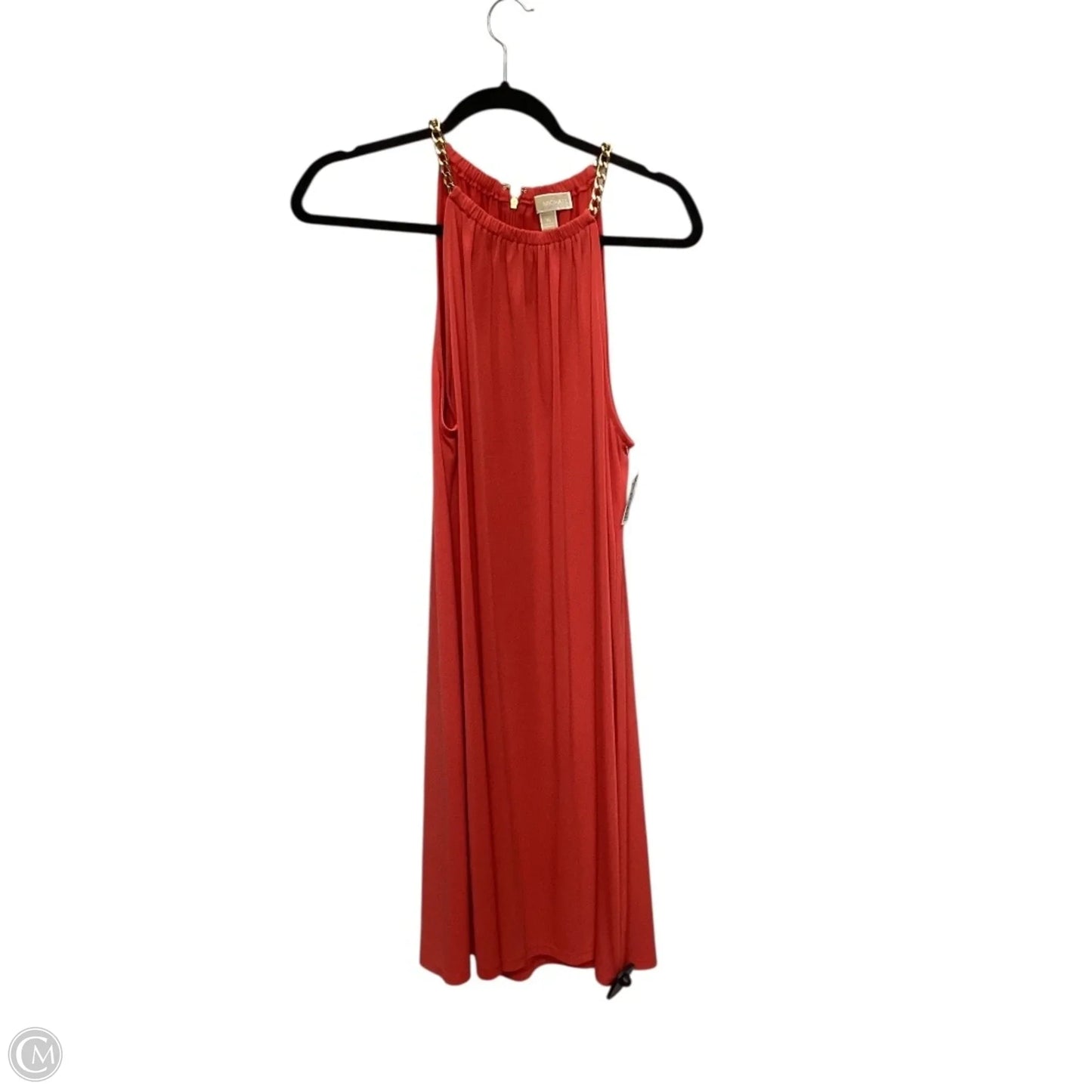 Dress Casual Midi By Michael By Michael Kors In Orange, Size: Xl