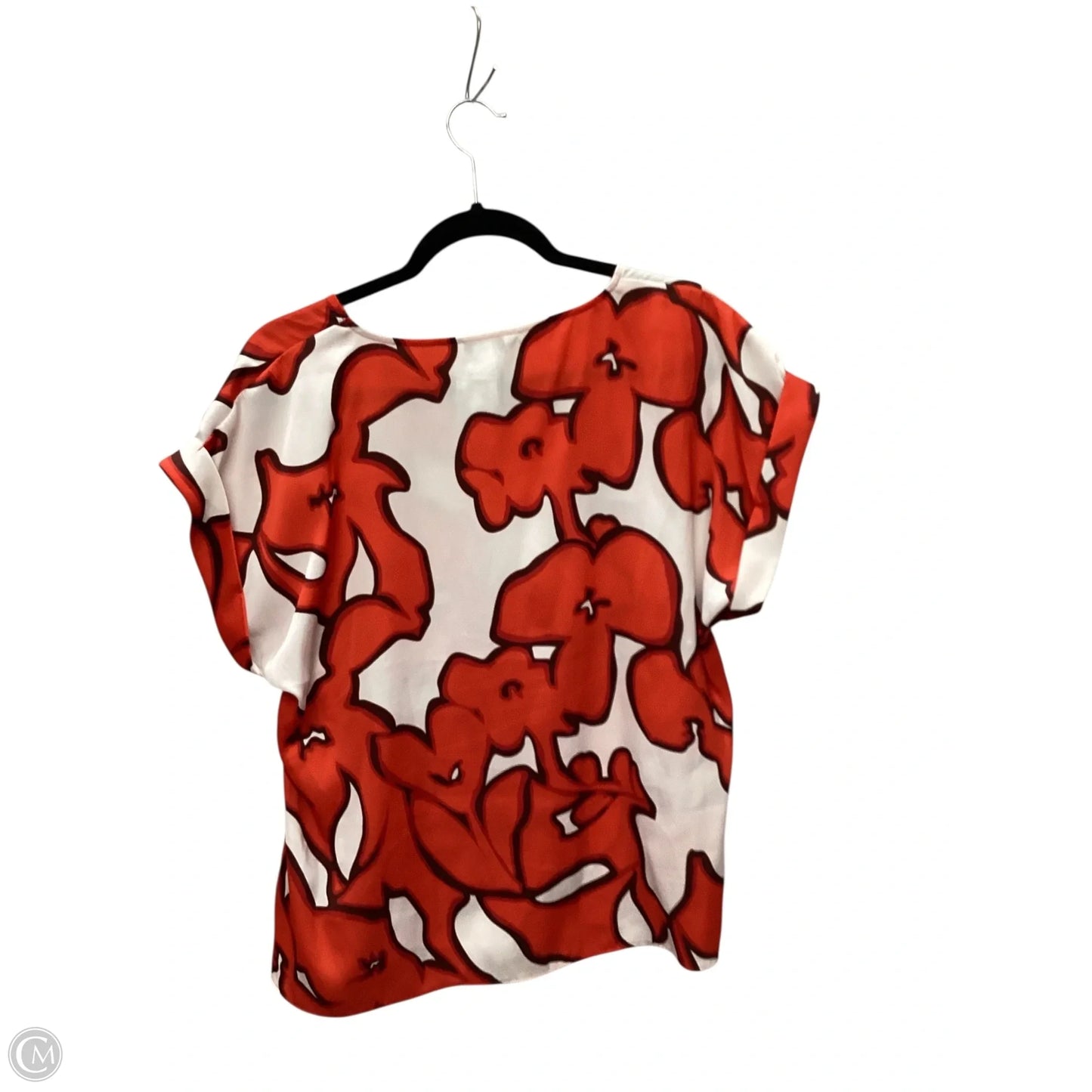 Top Sleeveless By Nine West In Red & White, Size: L