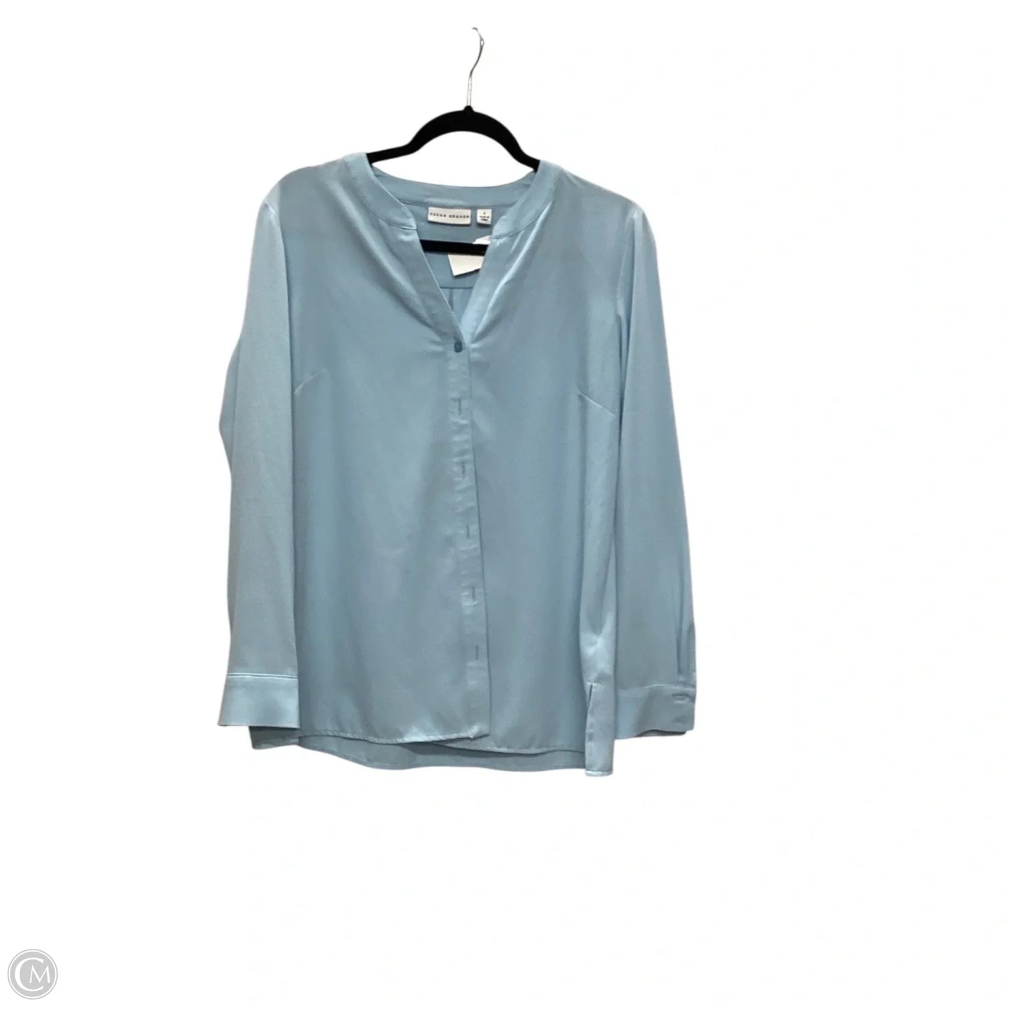 Top Long Sleeve By Susan Graver In Blue, Size: 4