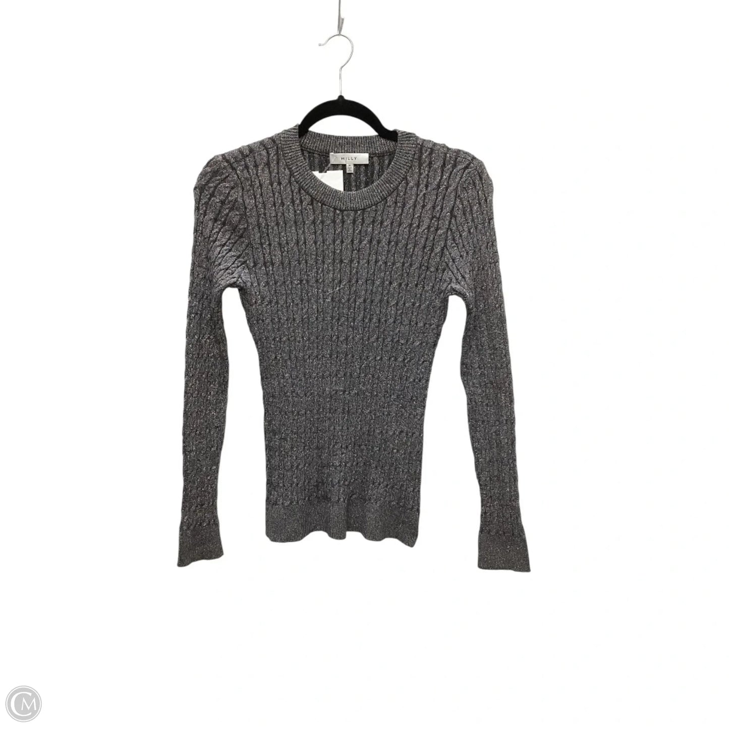 Top Long Sleeve Designer By Milly In Grey, Size: M