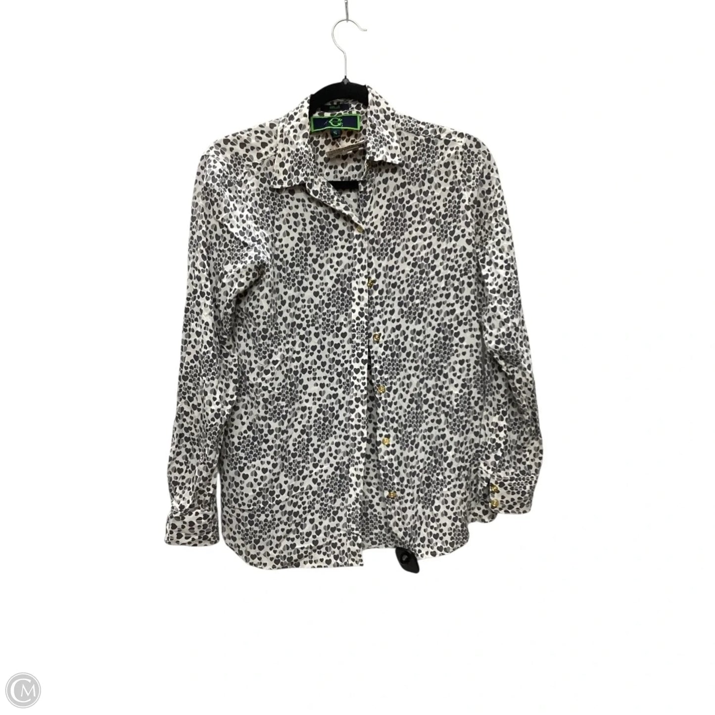 Top Long Sleeve By C Wonder In Grey, Size: S