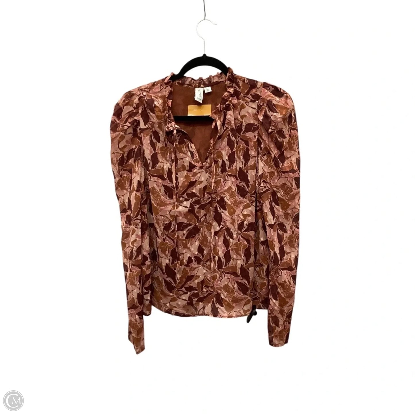 Top Long Sleeve By Joie In Orange, Size: S