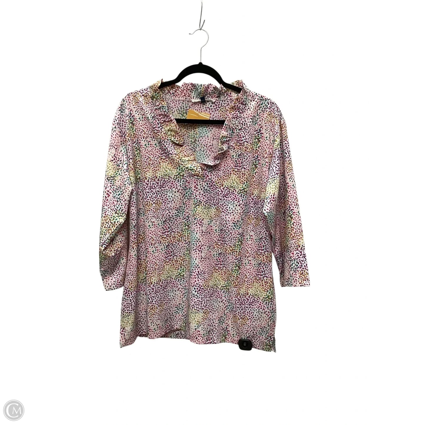 Top Long Sleeve By Michelle Mcdowell In Multi-colored, Size: Xxl