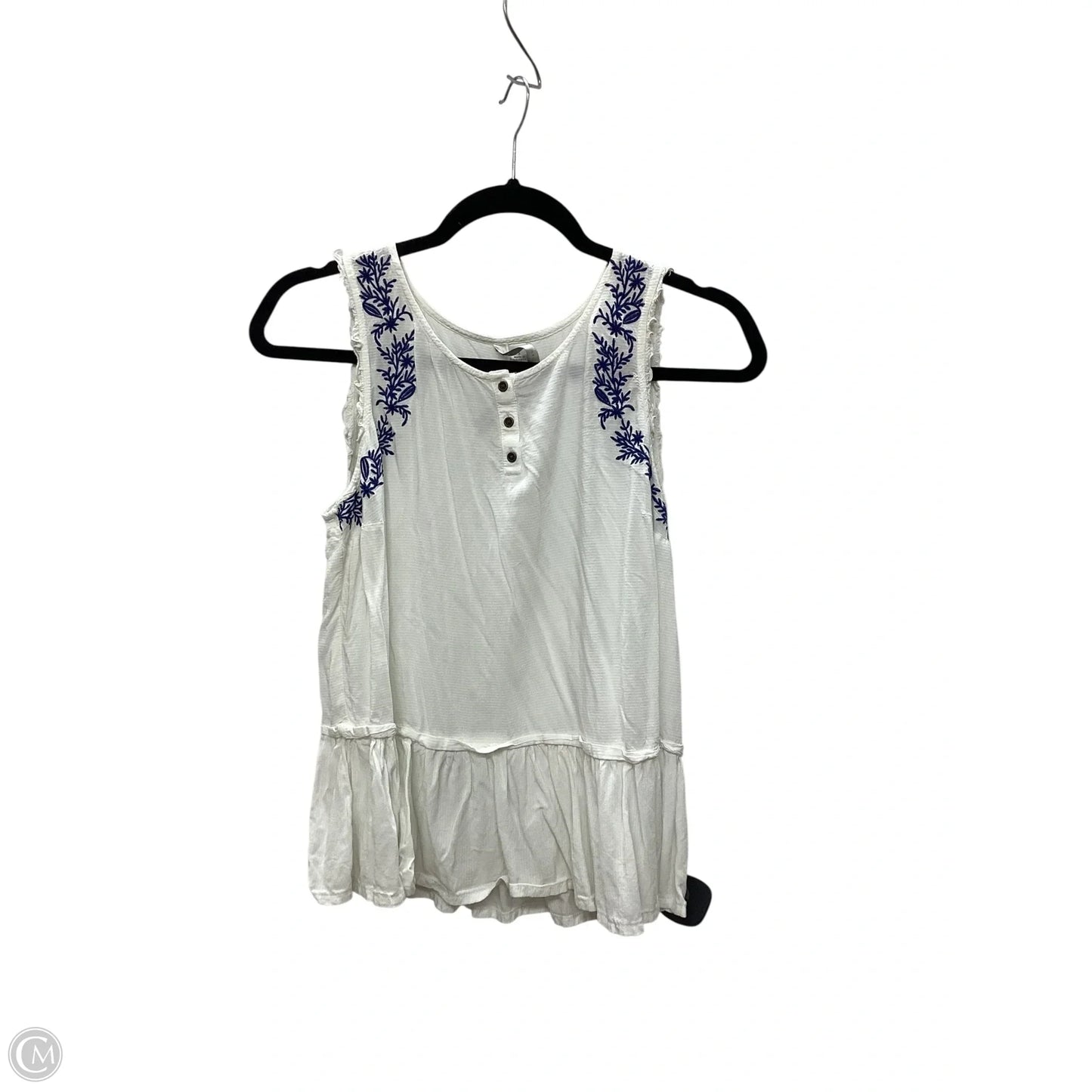 Top Sleeveless By Lc Lauren Conrad In White, Size: S