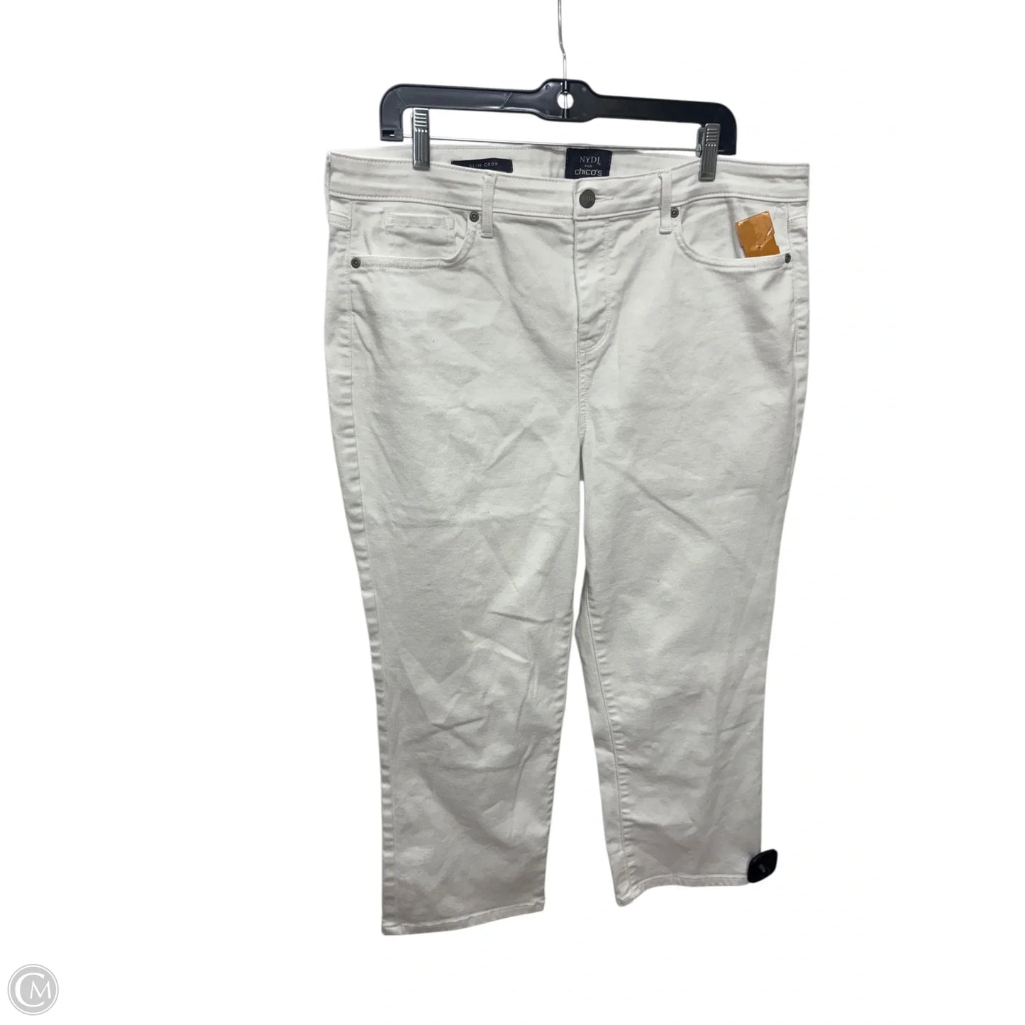 Jeans Cropped By Chicos In White, Size: 18