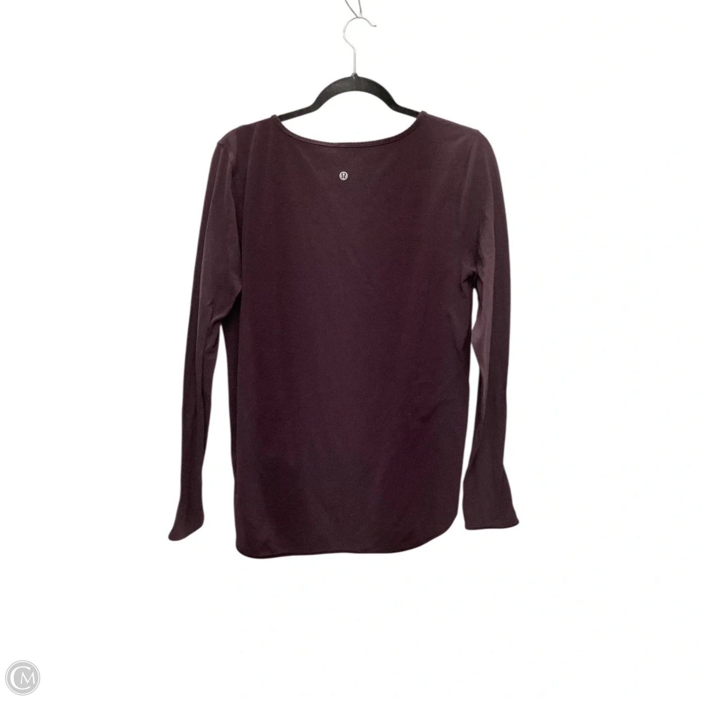 Athletic Top Short Sleeve By Lululemon In Grey, Size: 6