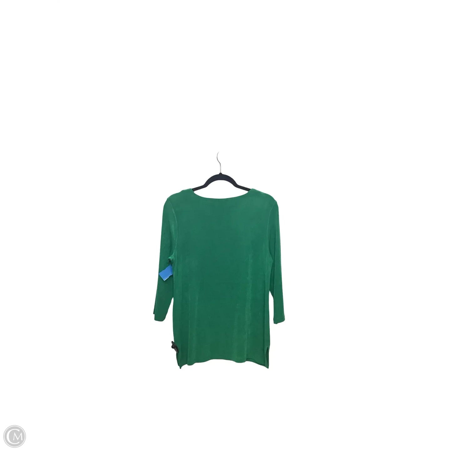 Blouse Long Sleeve By Chicos In Green, Size: M