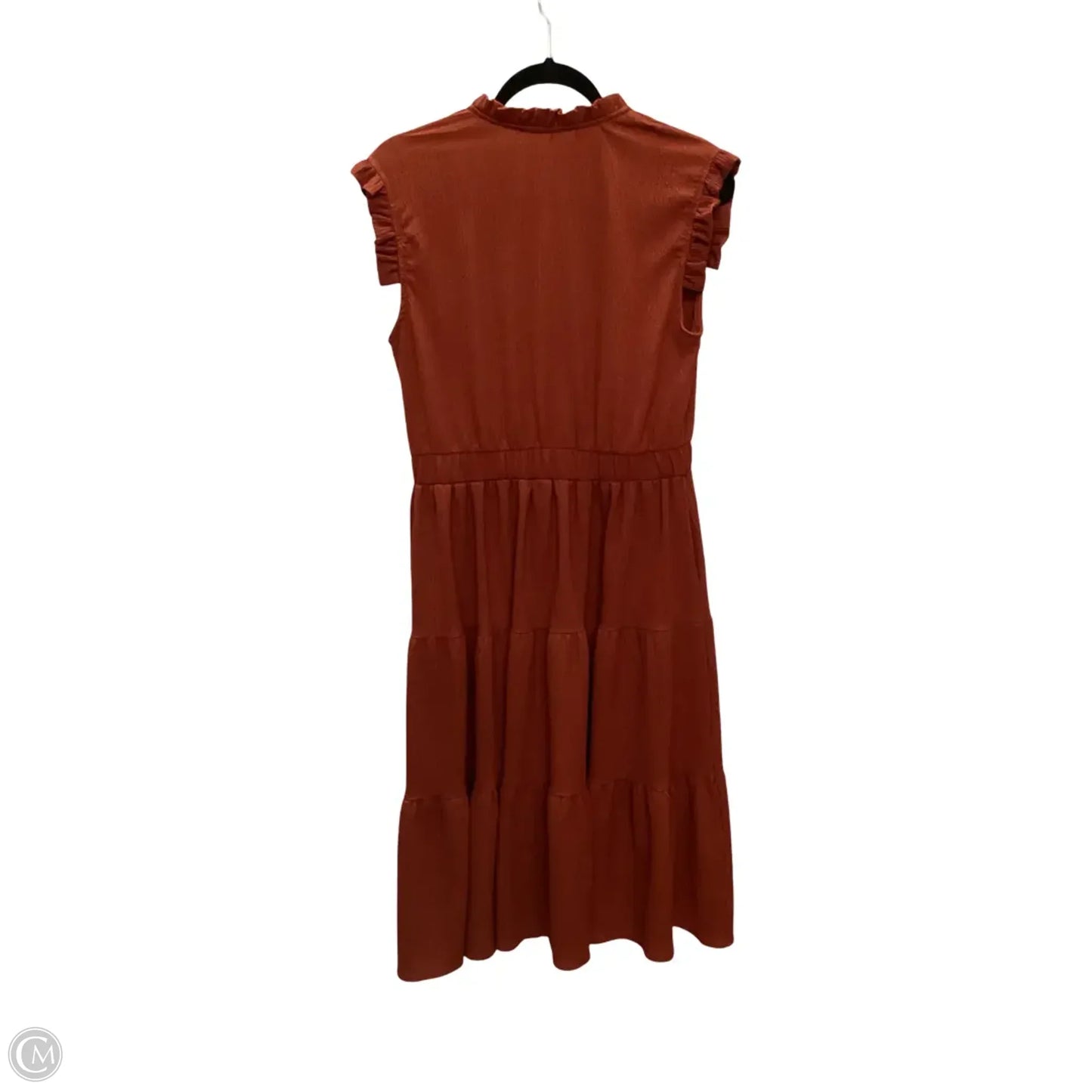 Dress Casual Midi By Betsey Boutique Shop In Red, Size: L