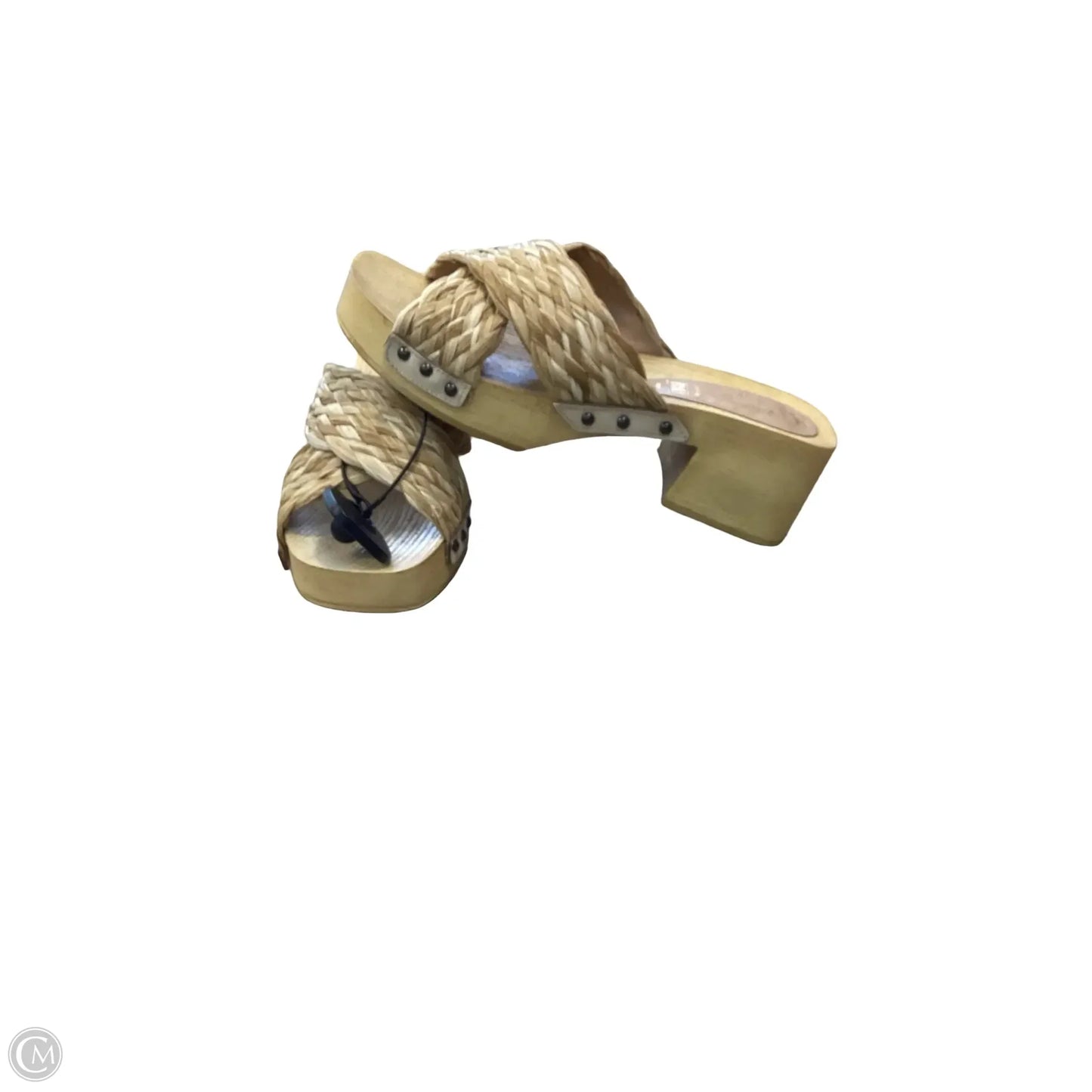 Sandals Heels Block By Seychelles In Tan, Size: 9.5