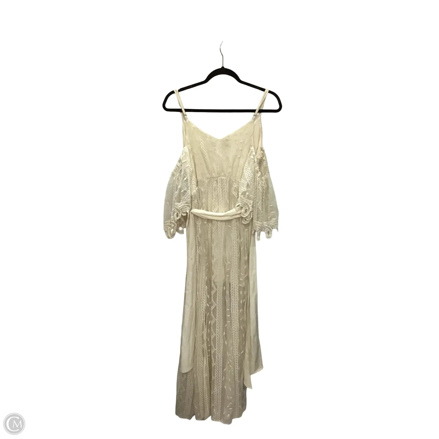 Dress Casual Maxi By Champagne & Strawberry In Cream, Size: S