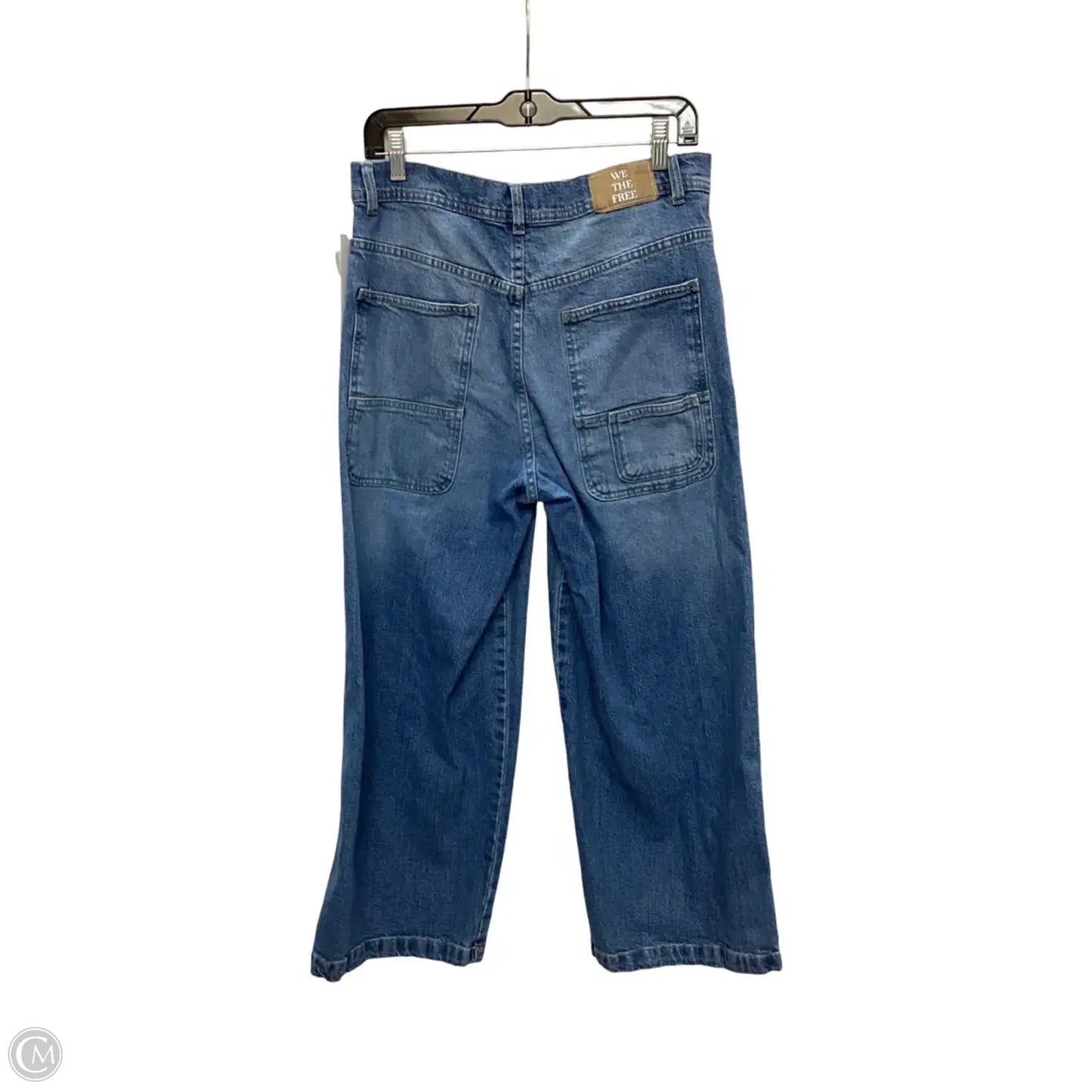 Jeans Wide Leg By We The Free In Blue Denim, Size: 8