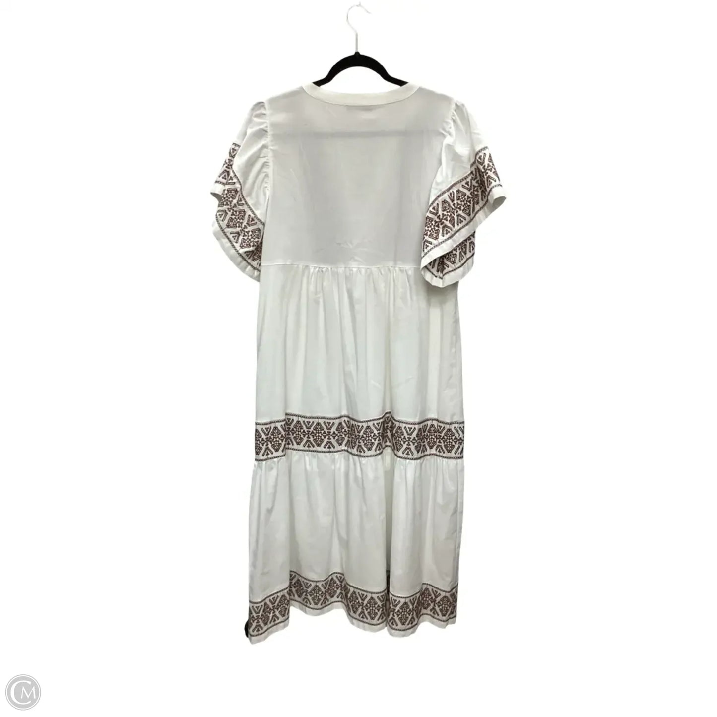 Dress Casual Maxi By See And Be Seen In White, Size: L