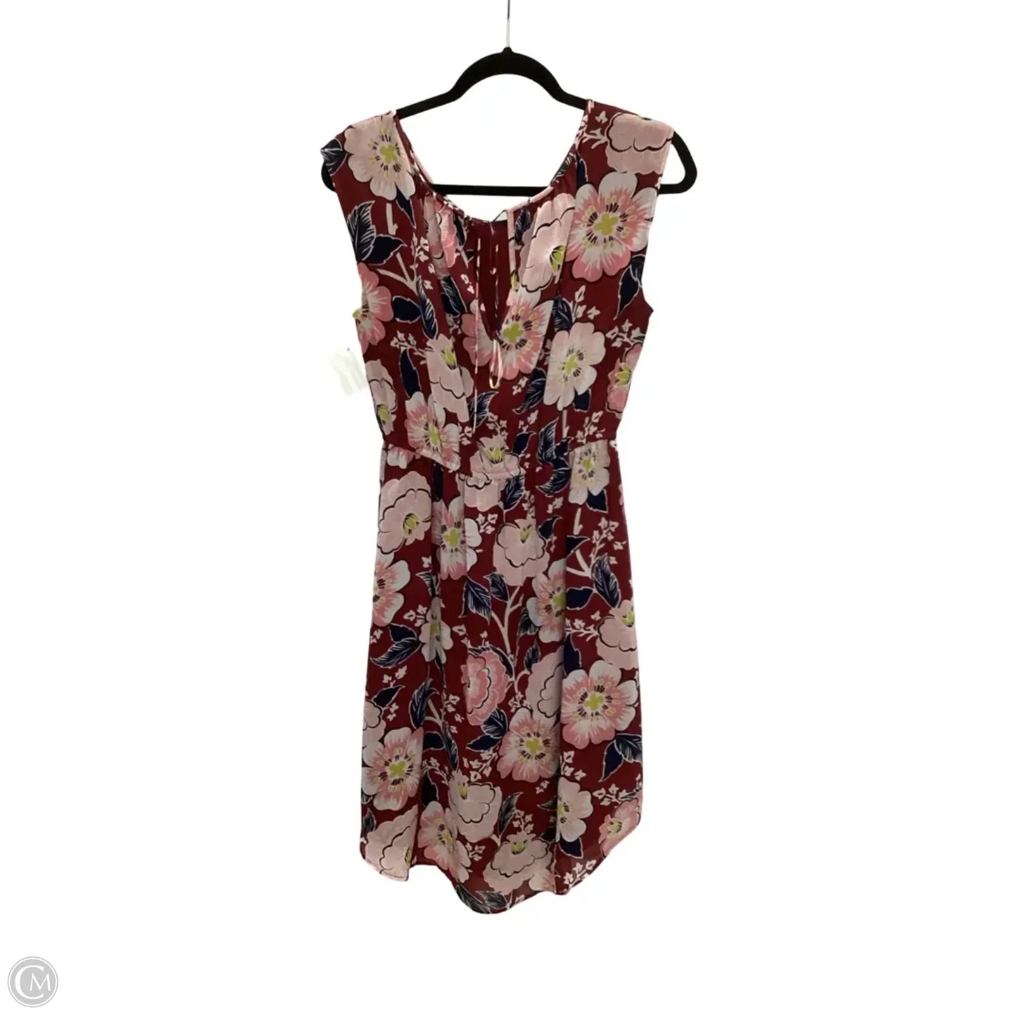 Dress Casual Midi By Loft In Floral Print, Size: M