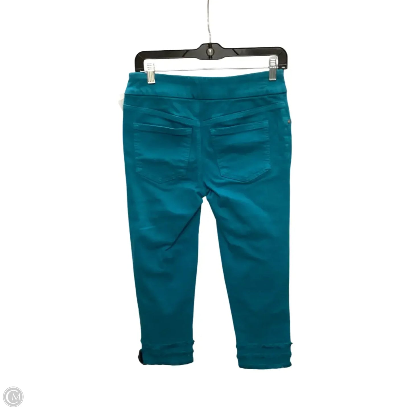 Jeans Cropped By Chicos In Blue Denim, Size: 0