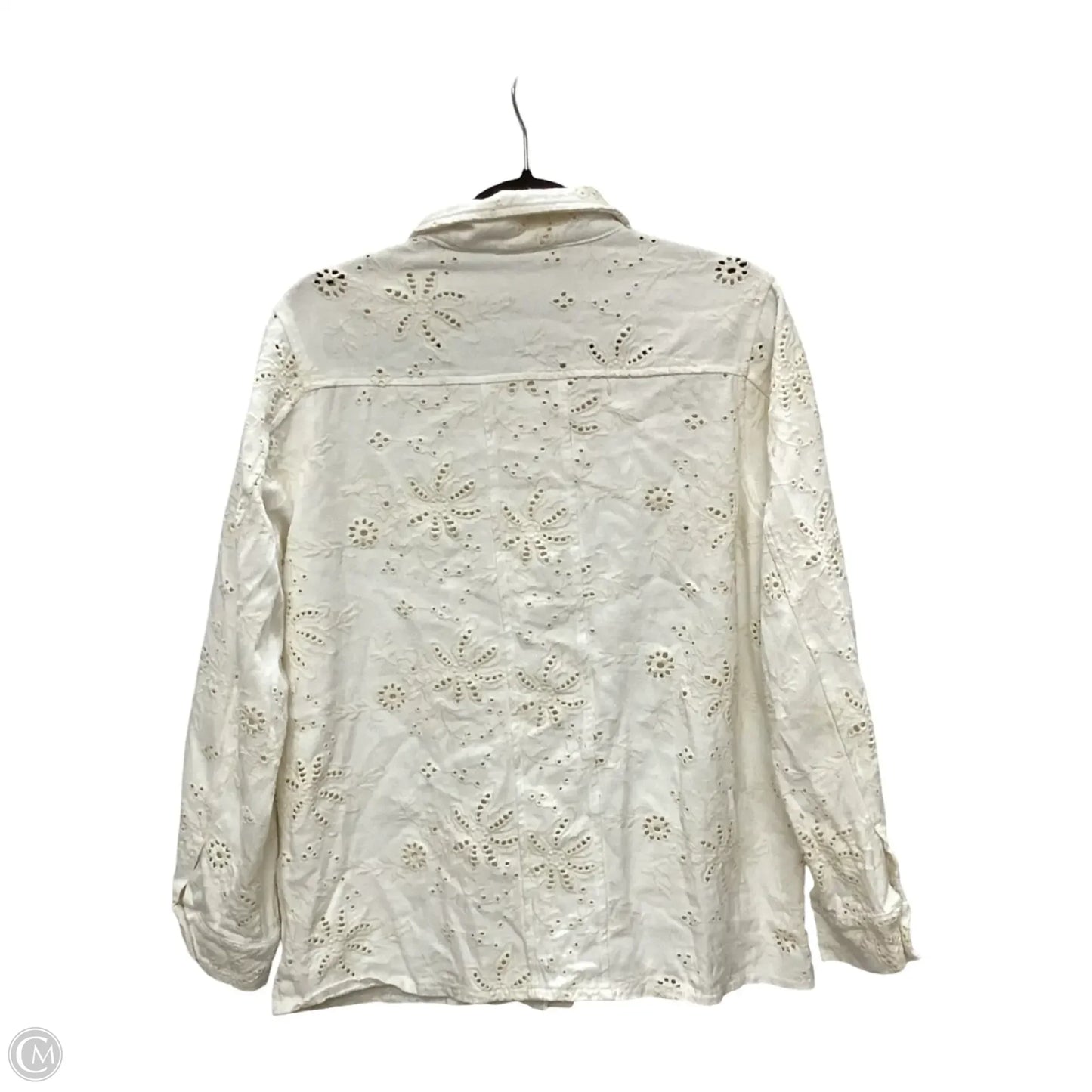 Jacket Denim By Solitaire In Cream, Size: L