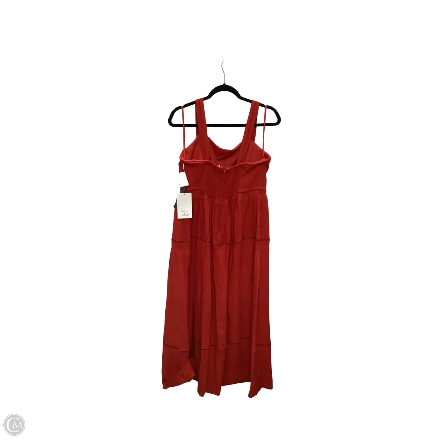 Dress Casual Midi By Lucky Brand In Red, Size: L