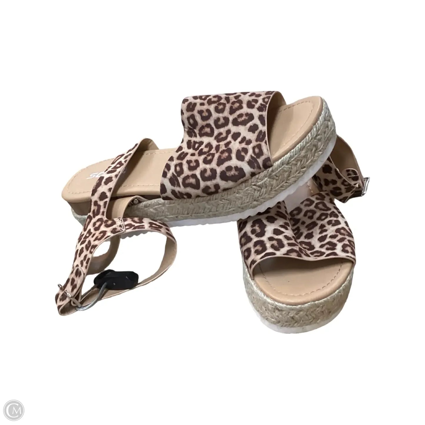 Sandals Heels Platform By Soda In Animal Print, Size: 10
