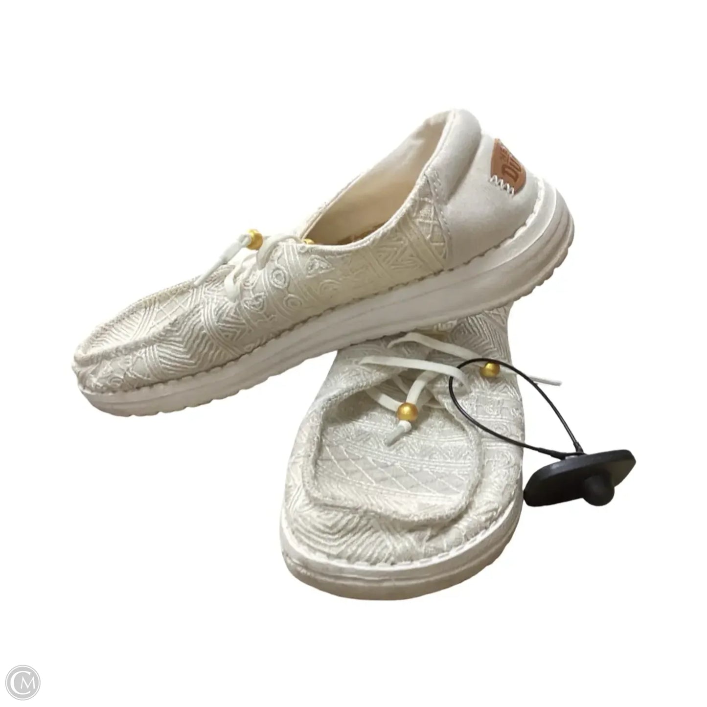 Shoes Flats By Hey Dude In Cream, Size: 8