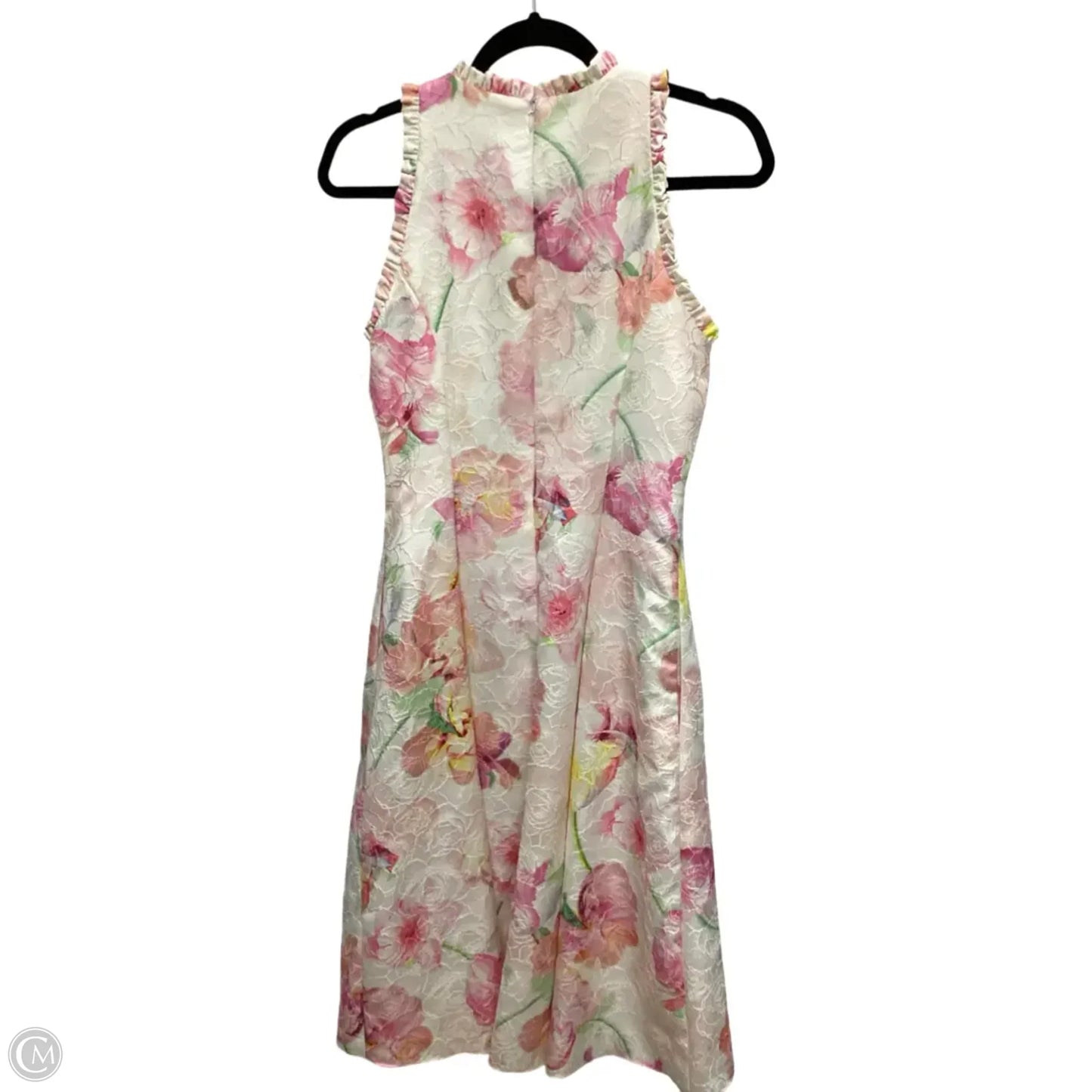 Dress Party Midi By Adrianna Papell In Floral Print, Size: M