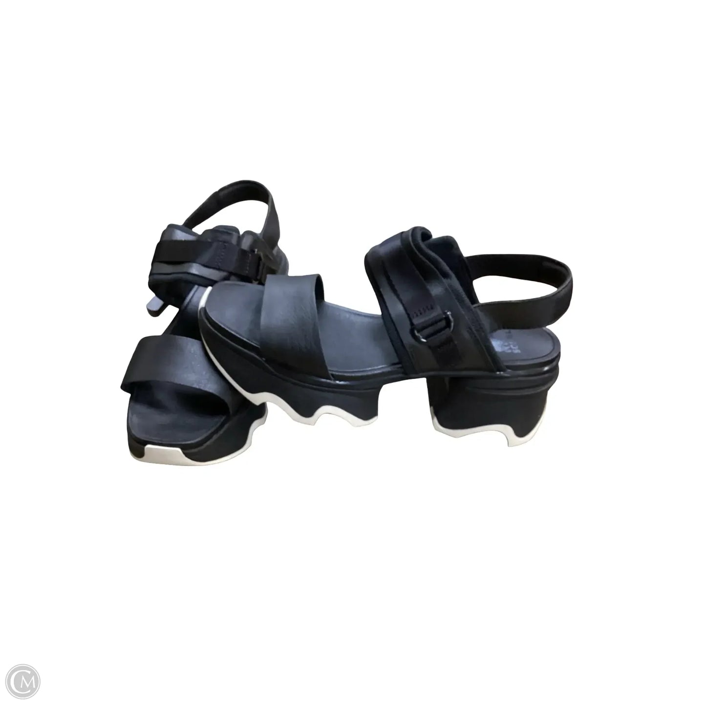 Sandals Heels Platform By Sorel In Black, Size: 10