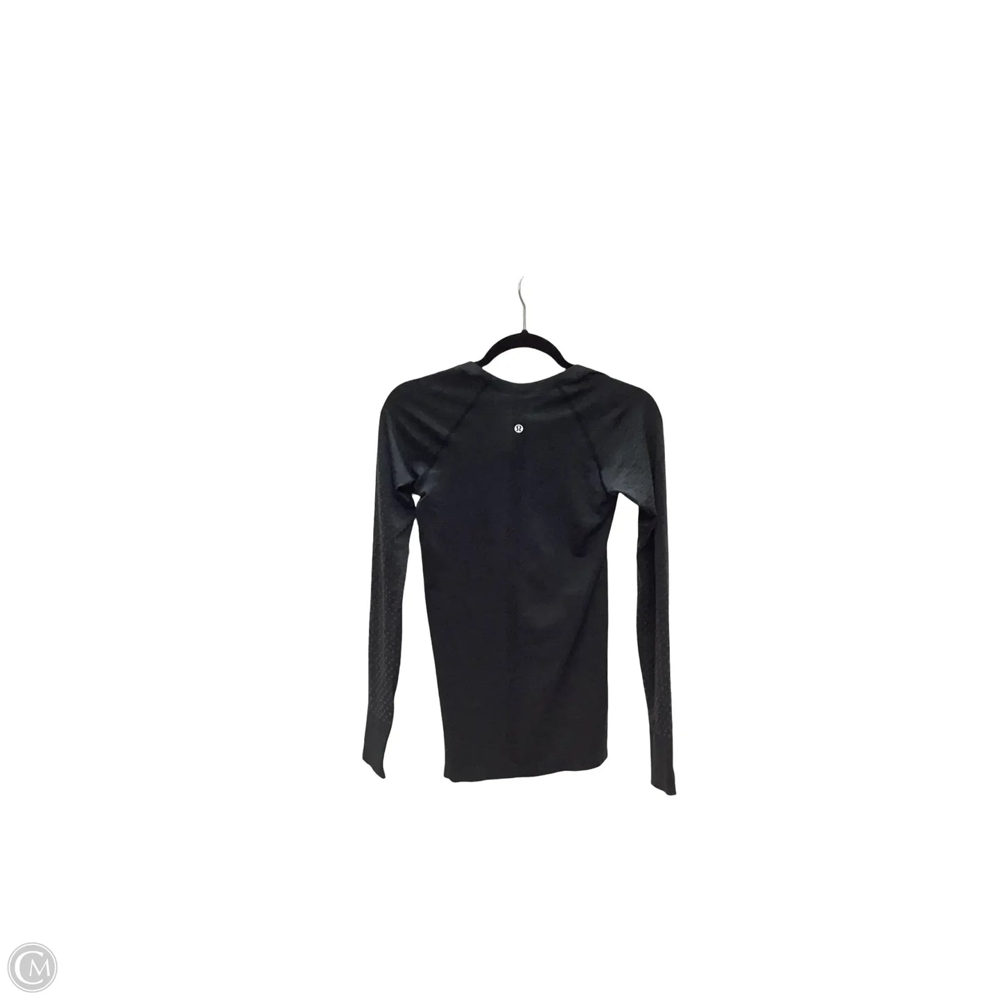 Athletic Top Long Sleeve Collar By Lululemon In Grey, Size: 6