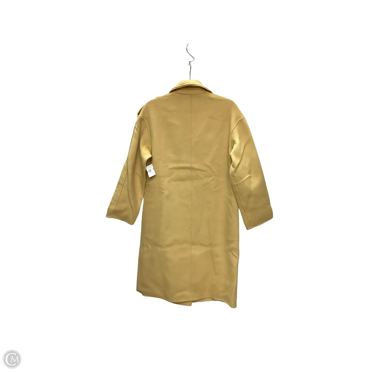 Coat Wool By Clothes Mentor In Yellow, Size: S