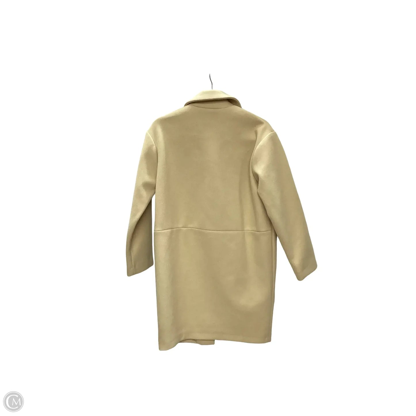 Coat Wool By Topshop In Yellow, Size: 2