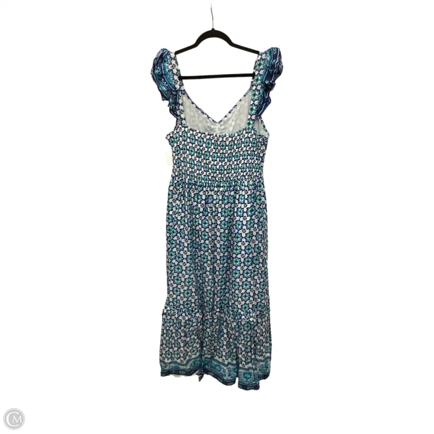 Dress Casual Maxi By Lucky Brand In Geometric Pattern, Size: L