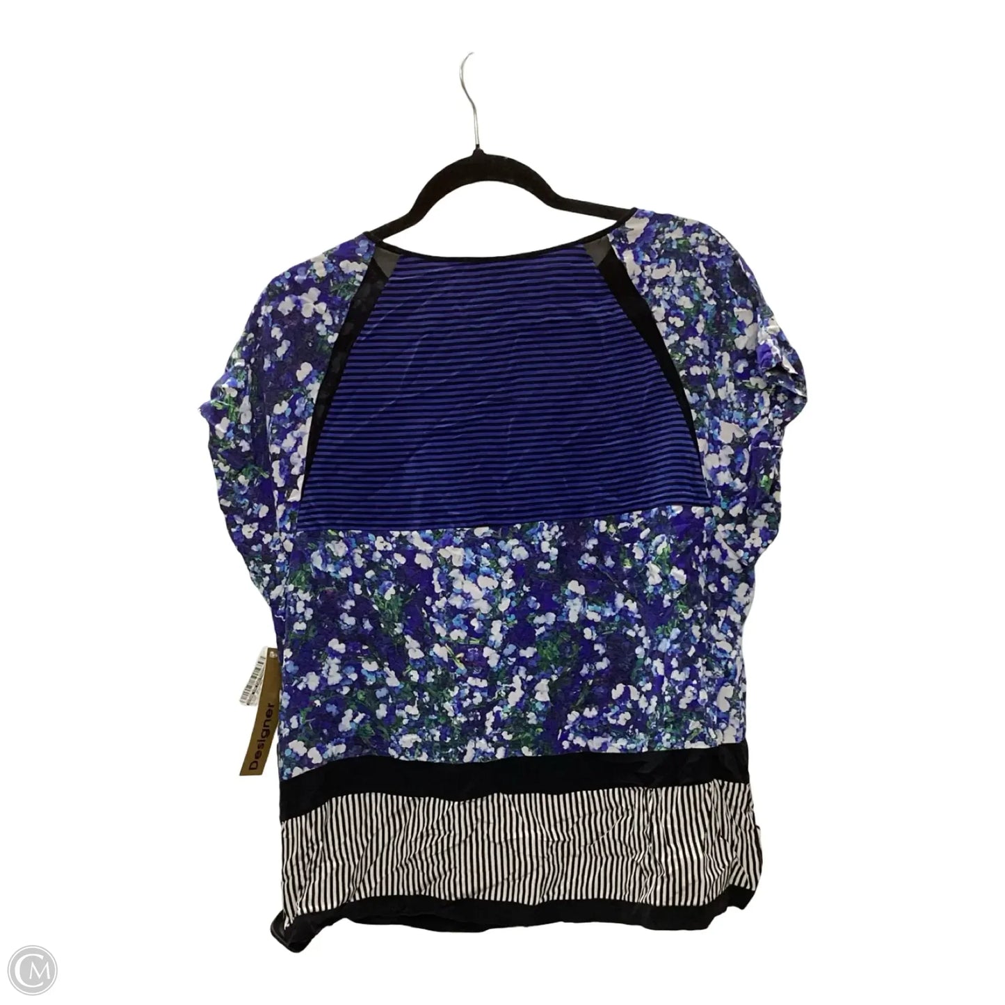 Blouse Designer By Diane Von Furstenberg In Floral Print, Size: L