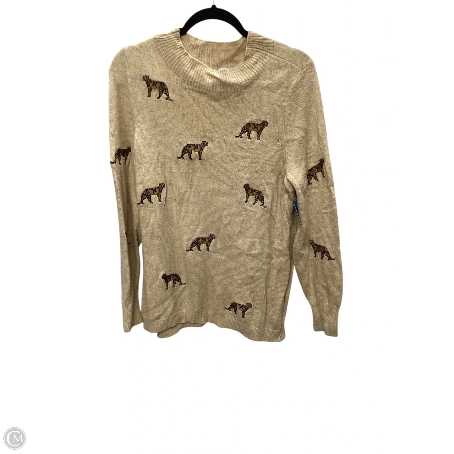 Sweater By Chicos In Animal Print, Size: 2