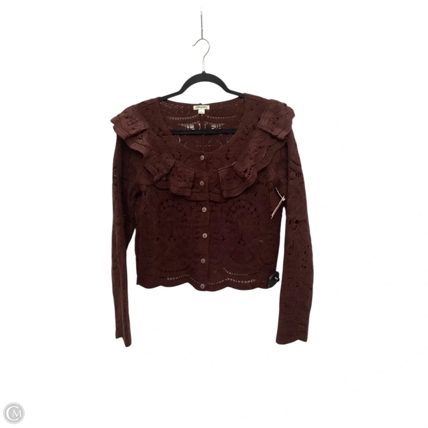 Cardigan By Ultra Pink In Red, Size: S