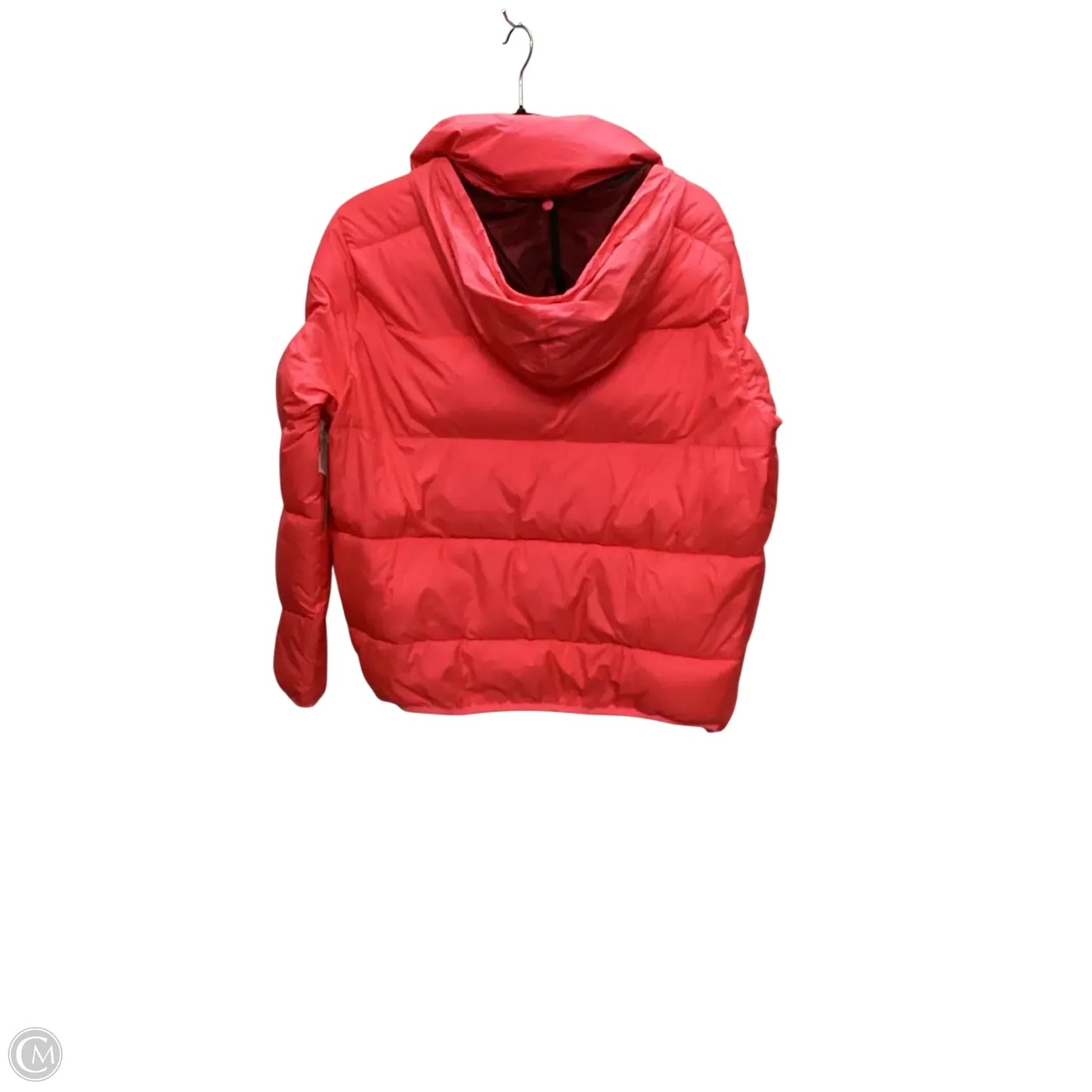 Designer Coat Puffer & Quilted By Hunter In Pink, Size: M