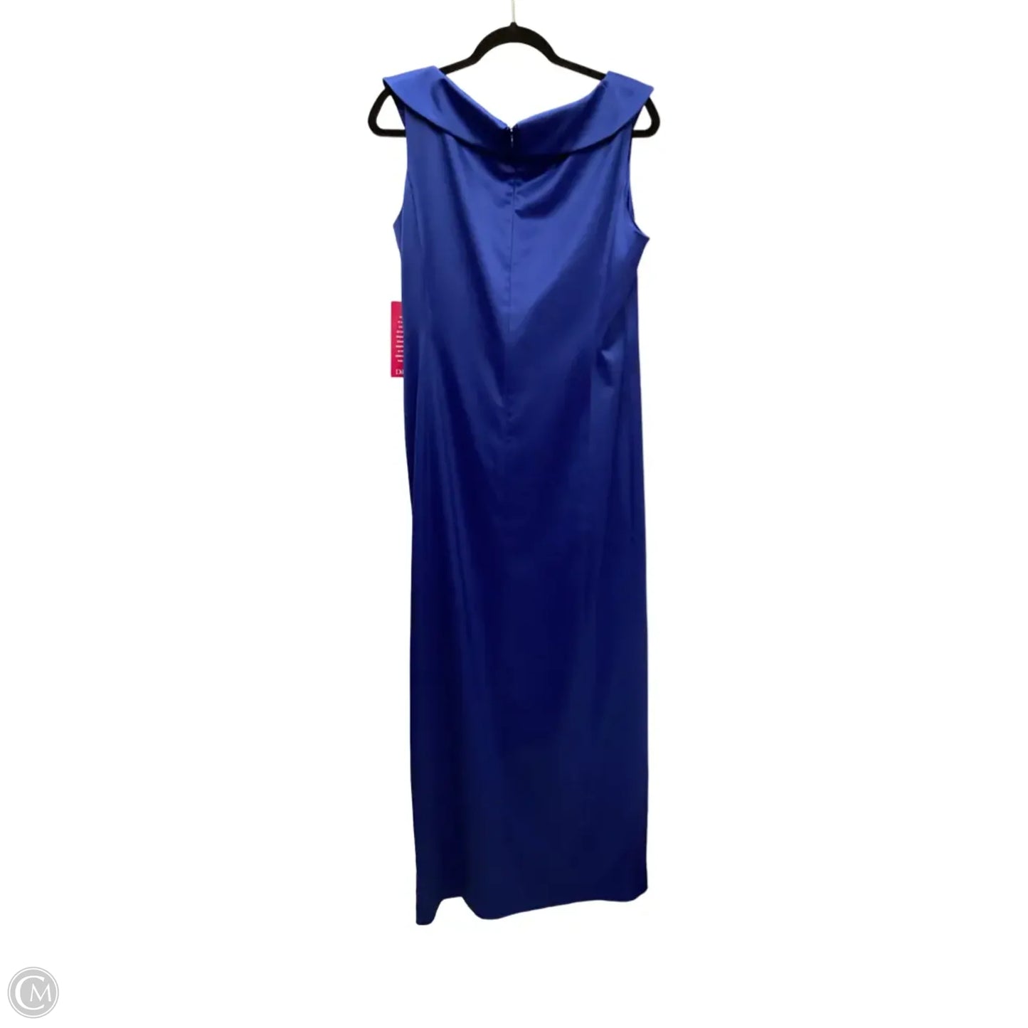 Designer Dress Party Long By Tahari By Arthur Levine In Blue, Size: 14