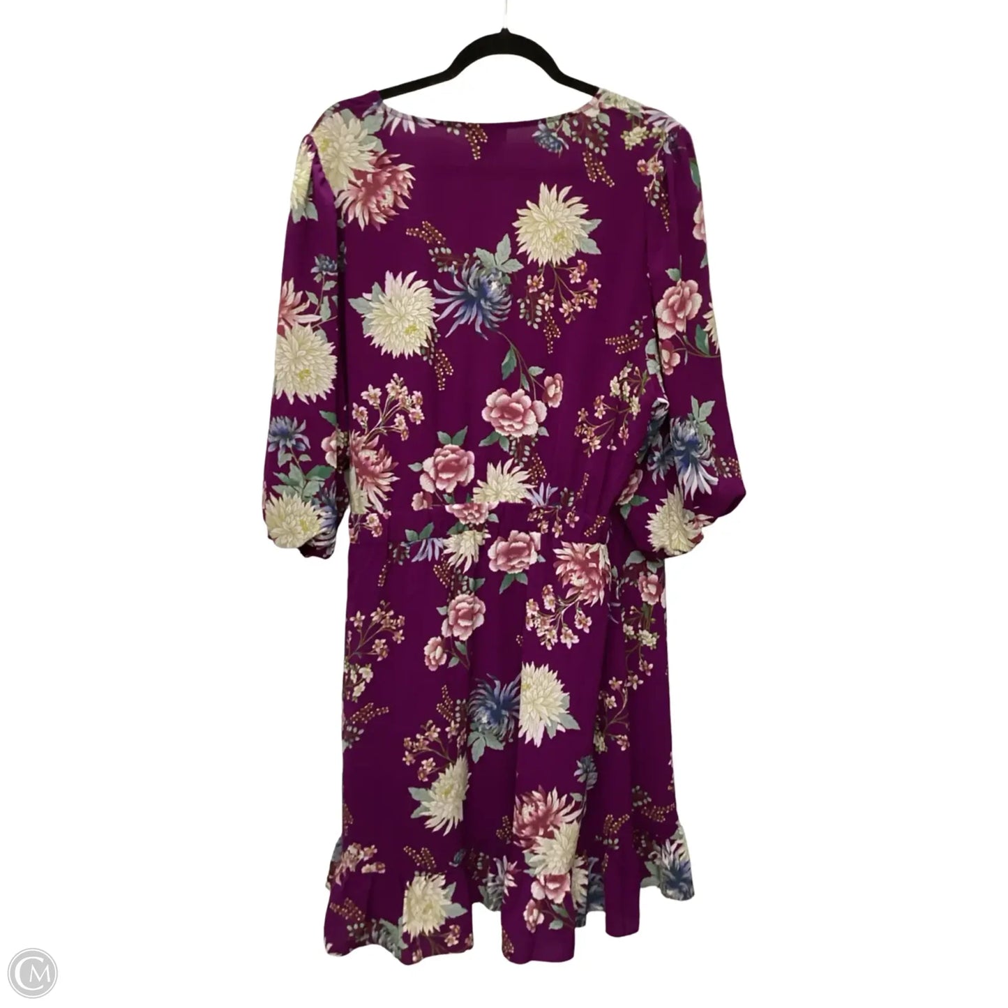 Dress Casual Short By City Chic In Purple, Size: 1x