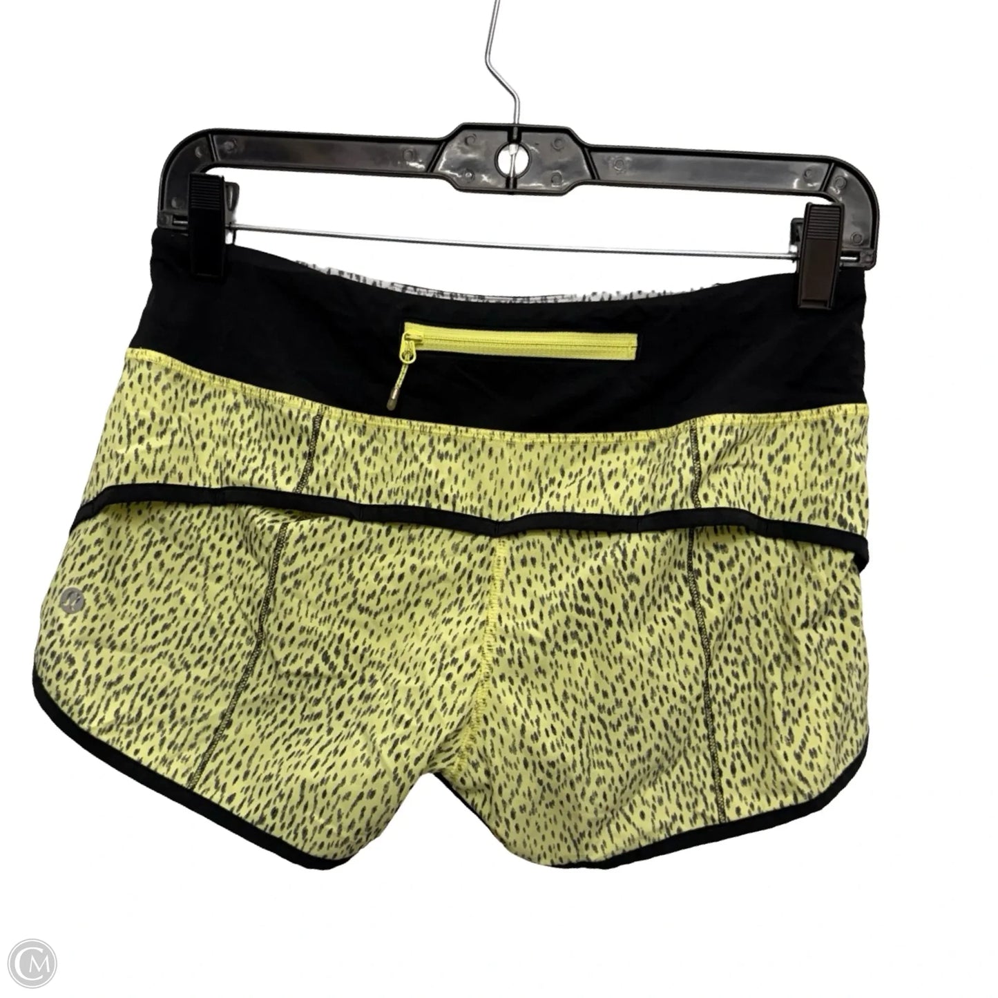 Athletic Shorts By Lululemon In Yellow, Size: 4