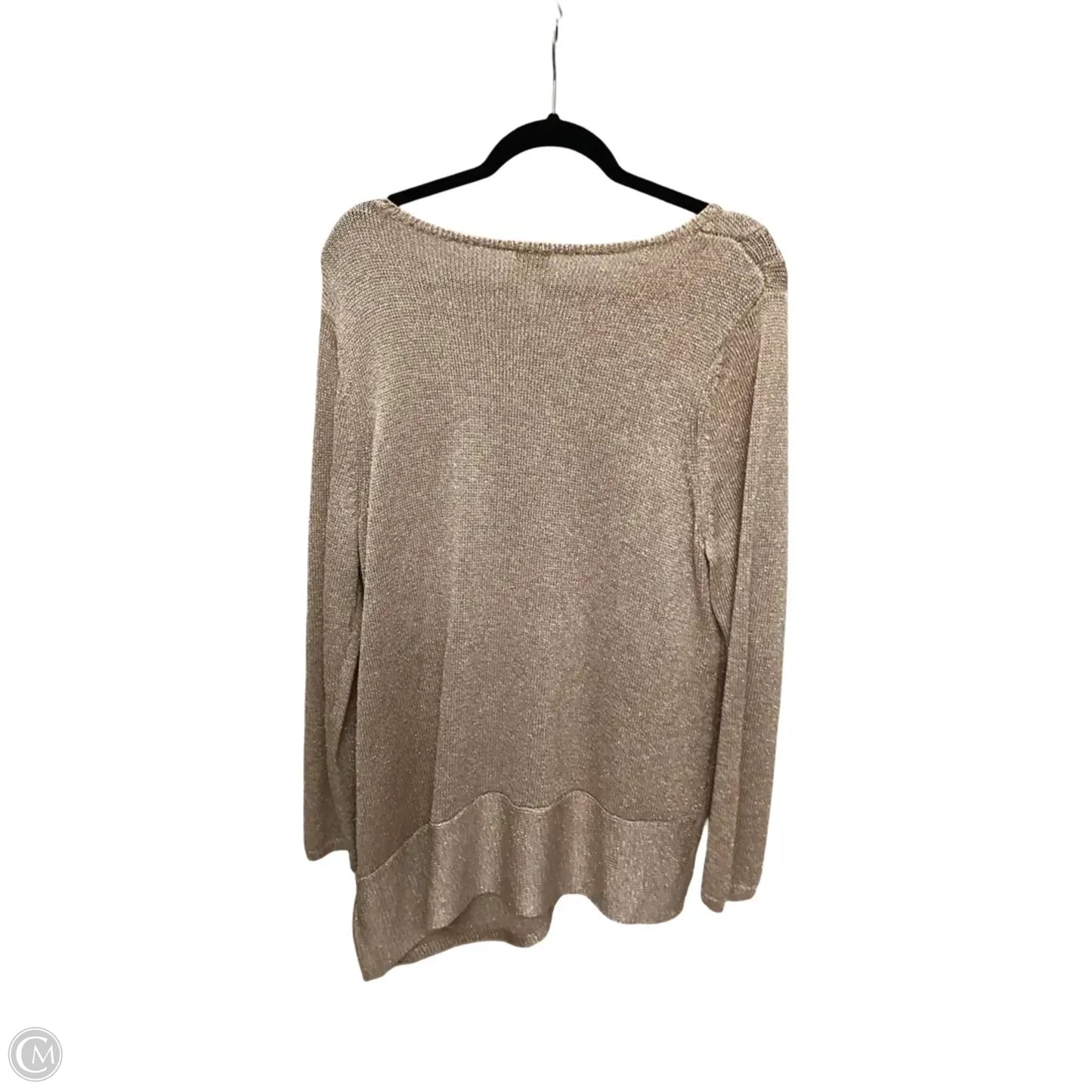 Sweater By Chicos In Gold, Size: Xl