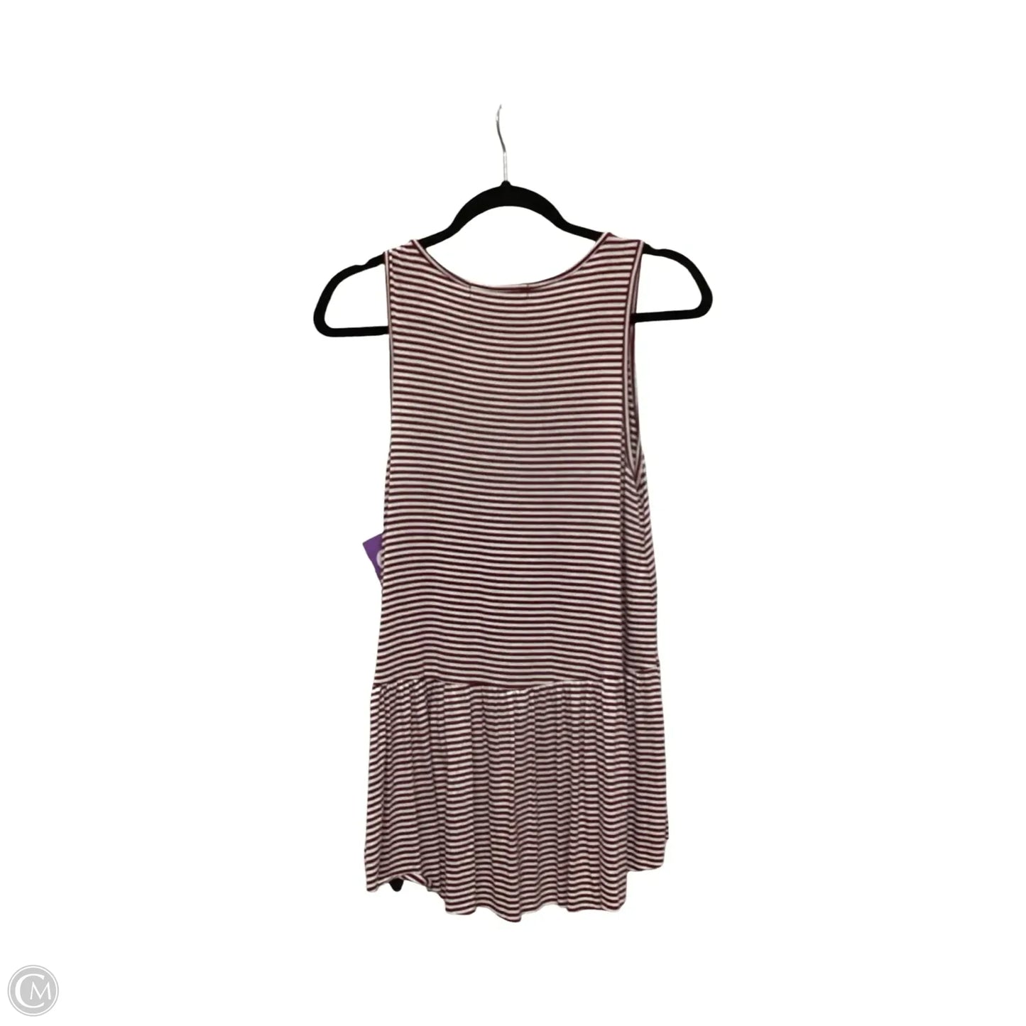 Blouse Sleeveless By PIXI AND IVY In Striped Pattern, Size: S