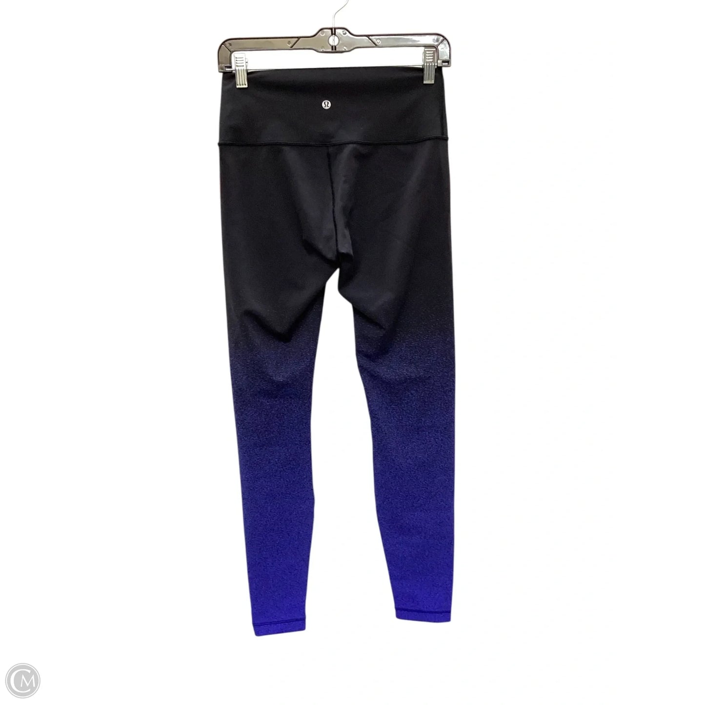 Athletic Leggings By Lululemon In Black & Blue, Size: 8